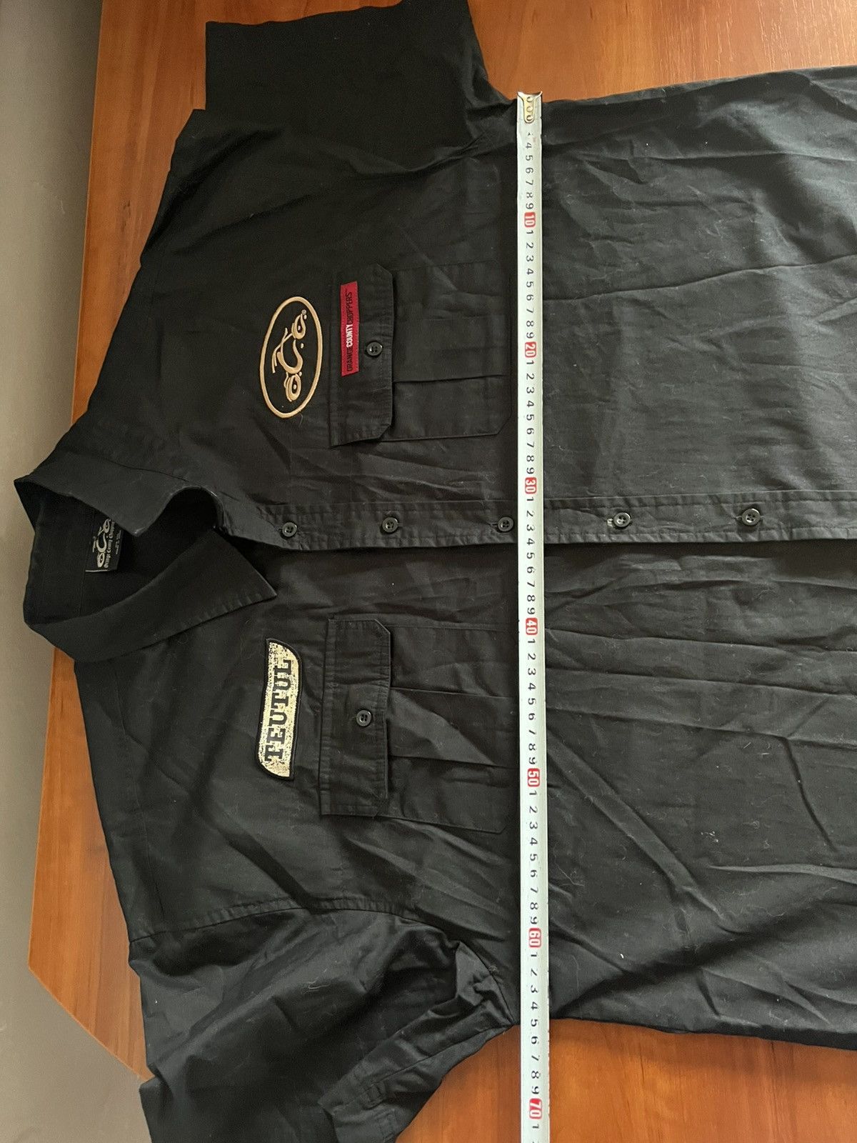 West Coast Choppers ORANGE COUNTY CHOPPERS TOUTULMOTORCYCLE BUTTON SHIRT VINTAGE Size US XXL / EU 58 / 5 - 17 Thumbnail