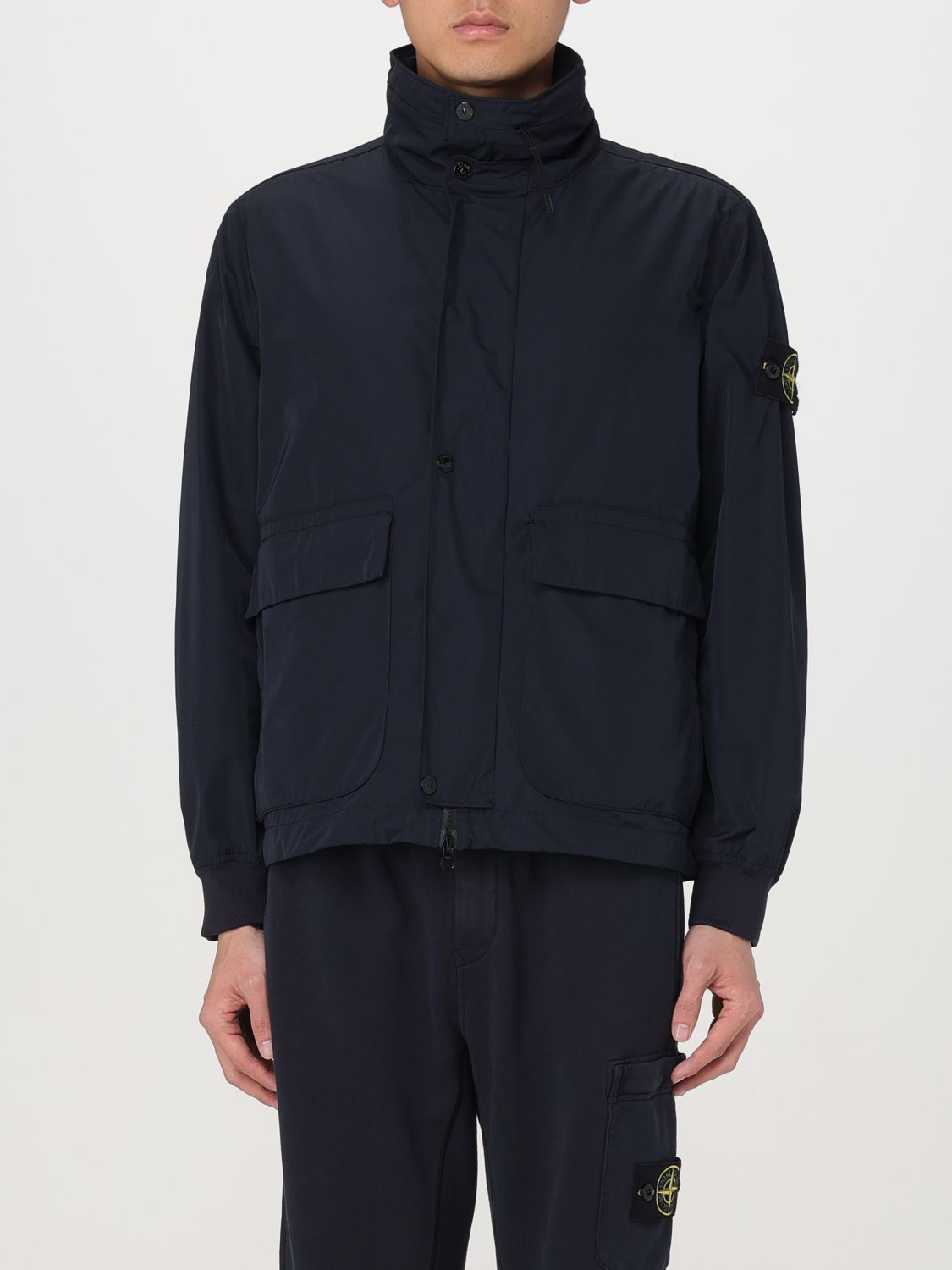 image of Stone Island Jacket Men Blue (Size Medium)