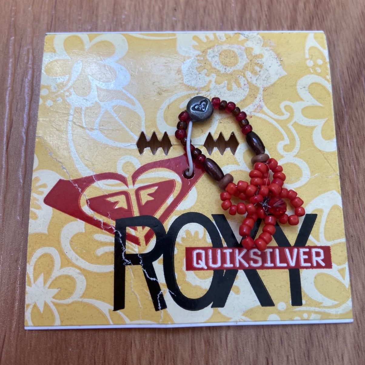 Quiksilver NWT Roxy Red Bead Flower Vintage Y2K Surfer Women’s Toe Ring Size ONE SIZE - 1 Thumbnail