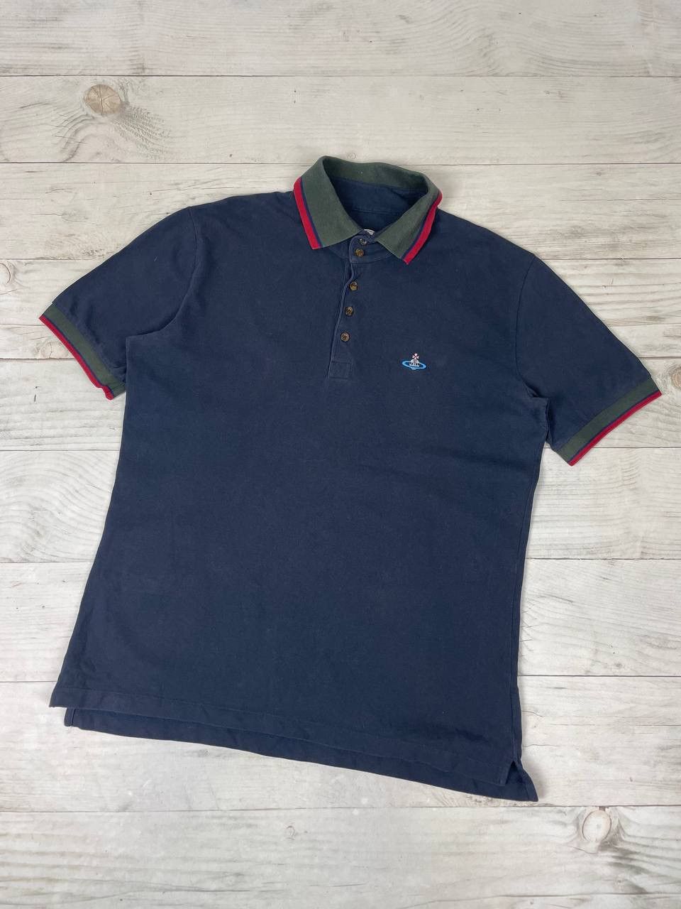 Vivienne Westwood Vivienne Westwood Polo Shirt Logo Orb Basic Luxury Size US XL / EU 56 / 4 - 1 Thumbnail