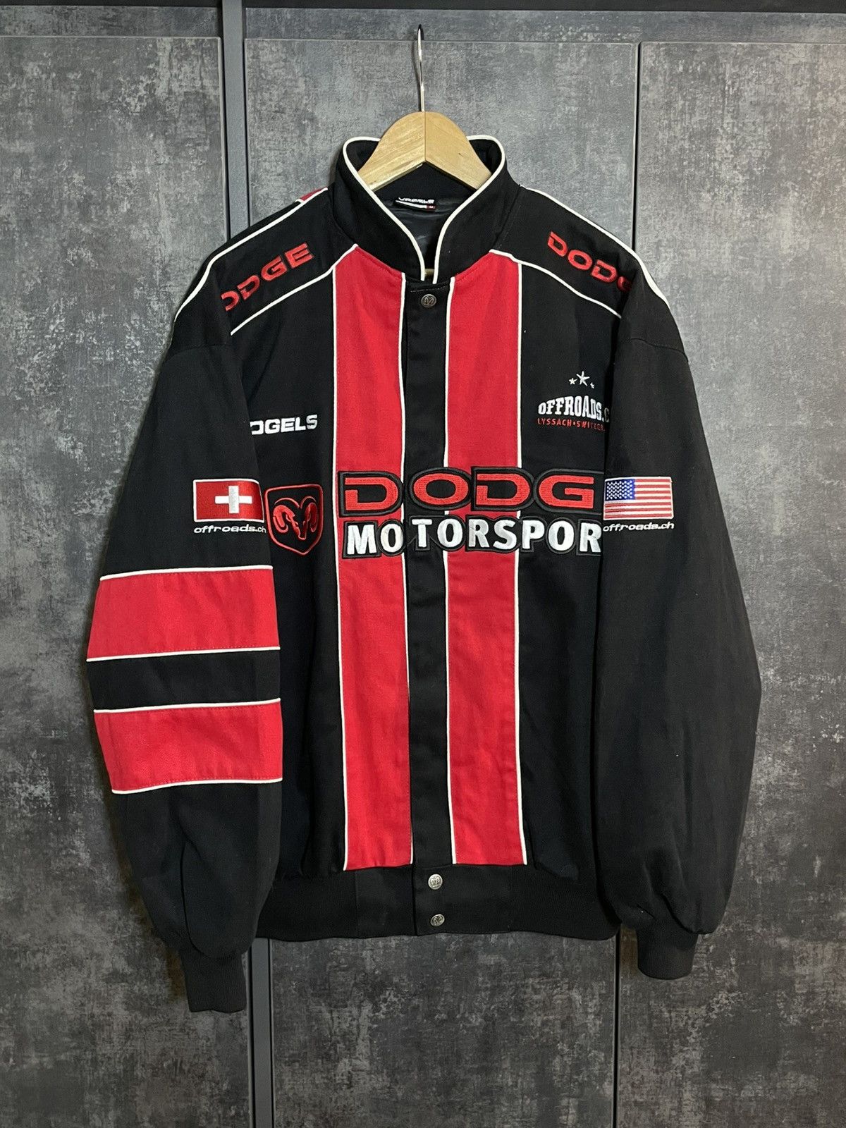 Vintage Vintage Dodge Racing Bomber Jacket Y3 MM6 424 Kith Jh Design Size US L / EU 52-54 / 3 - 4 Thumbnail