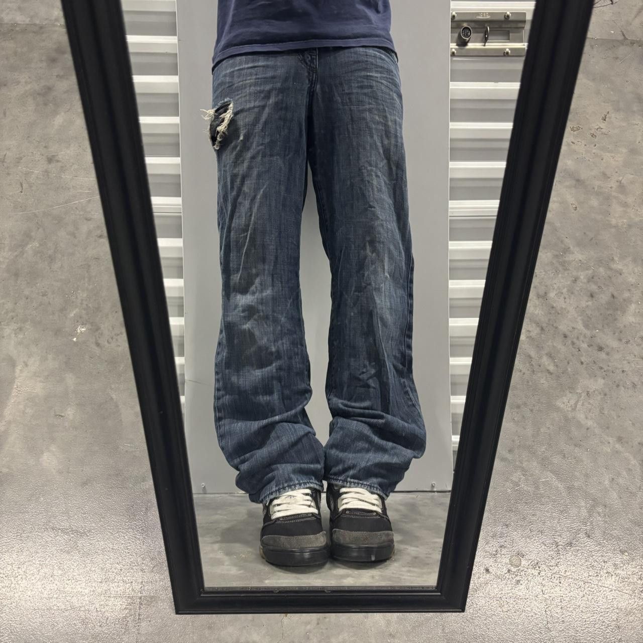 Japanese Brand × Vintage Crazy Vintage Y2K/2000s Grunge Dark Wash Rock & Republic Mall Goth Denim Jeans! Size US 29 - 1 Thumbnail