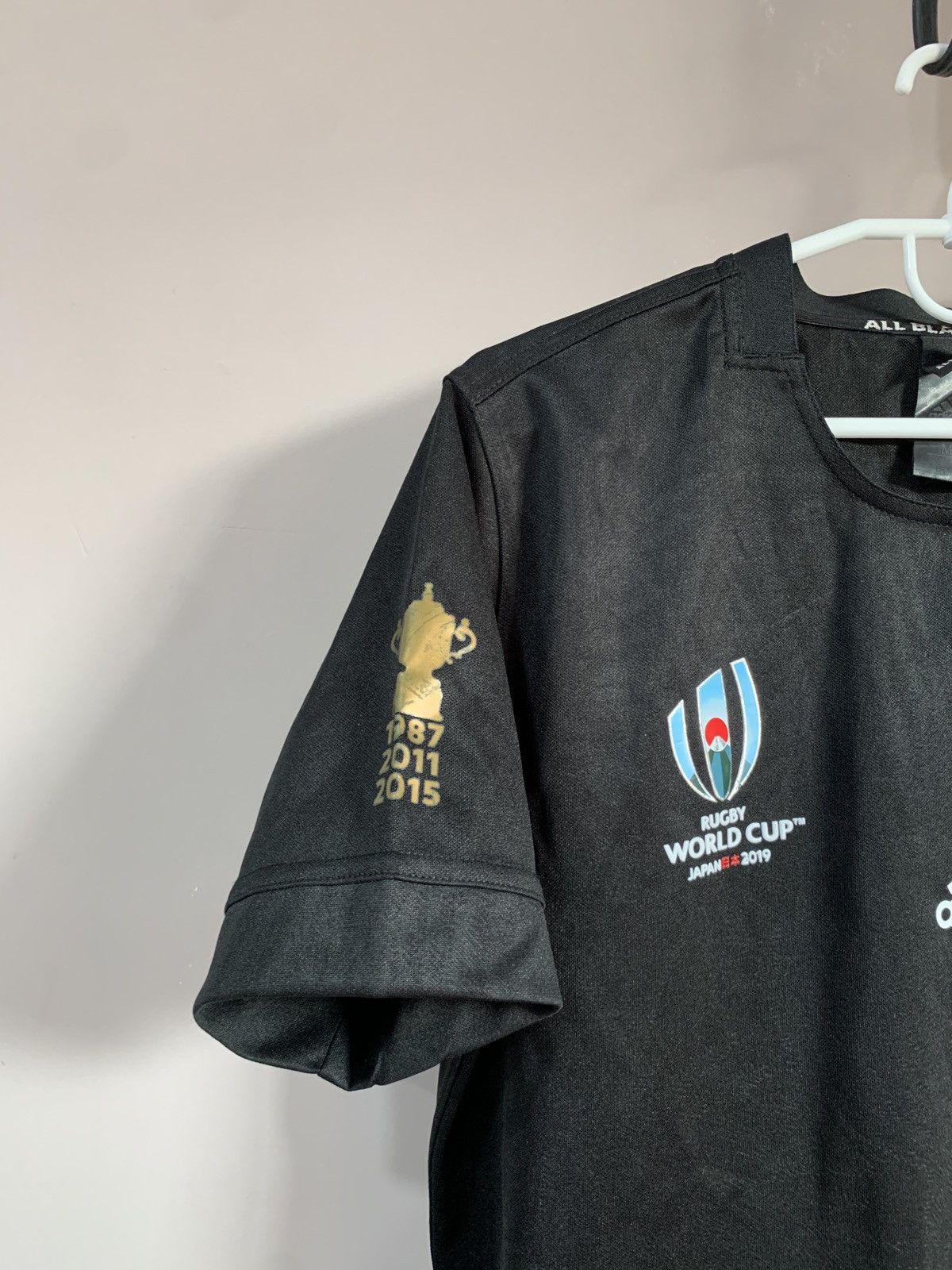 Adidas All Blacks New Zealand 2019 Home Rugby Shirt Adidas Jersey Size US M / EU 48-50 / 2 - 4 Thumbnail