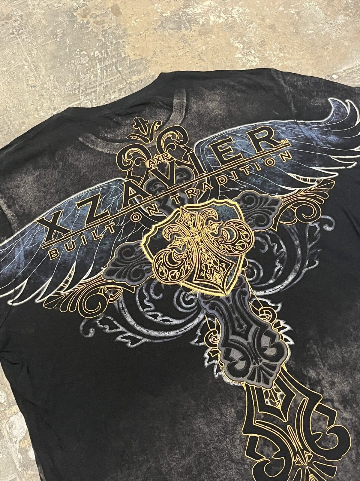 Affliction × Vintage Affliction style grunge y2k skater hype opium goth emo tee Size US XXL / EU 58 / 5 - 7 Thumbnail
