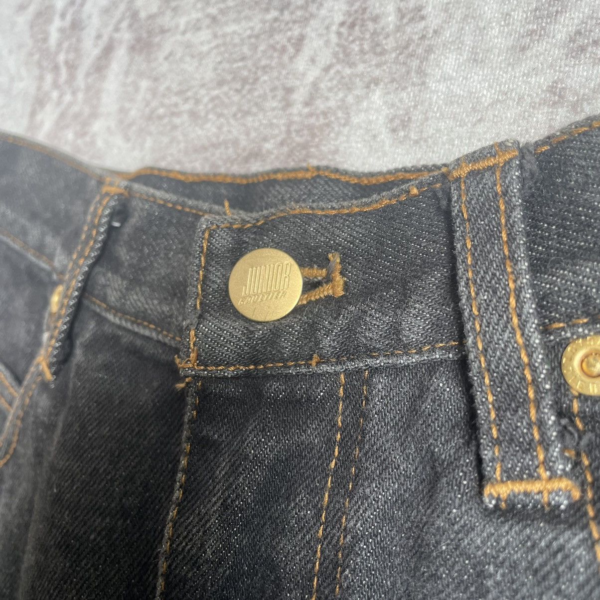 Designer × Jean Paul Gaultier × Vintage Vintage Junior Gaultier Denim Skirt Size 24" / US 00 / IT 34 - 3 Thumbnail