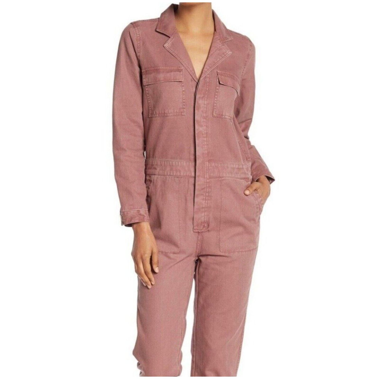 Madewell Madewell Jumpsuit Signature Dried Rosebud Workwear XXS Size 25" / US 0 / IT 36 - 4 Thumbnail