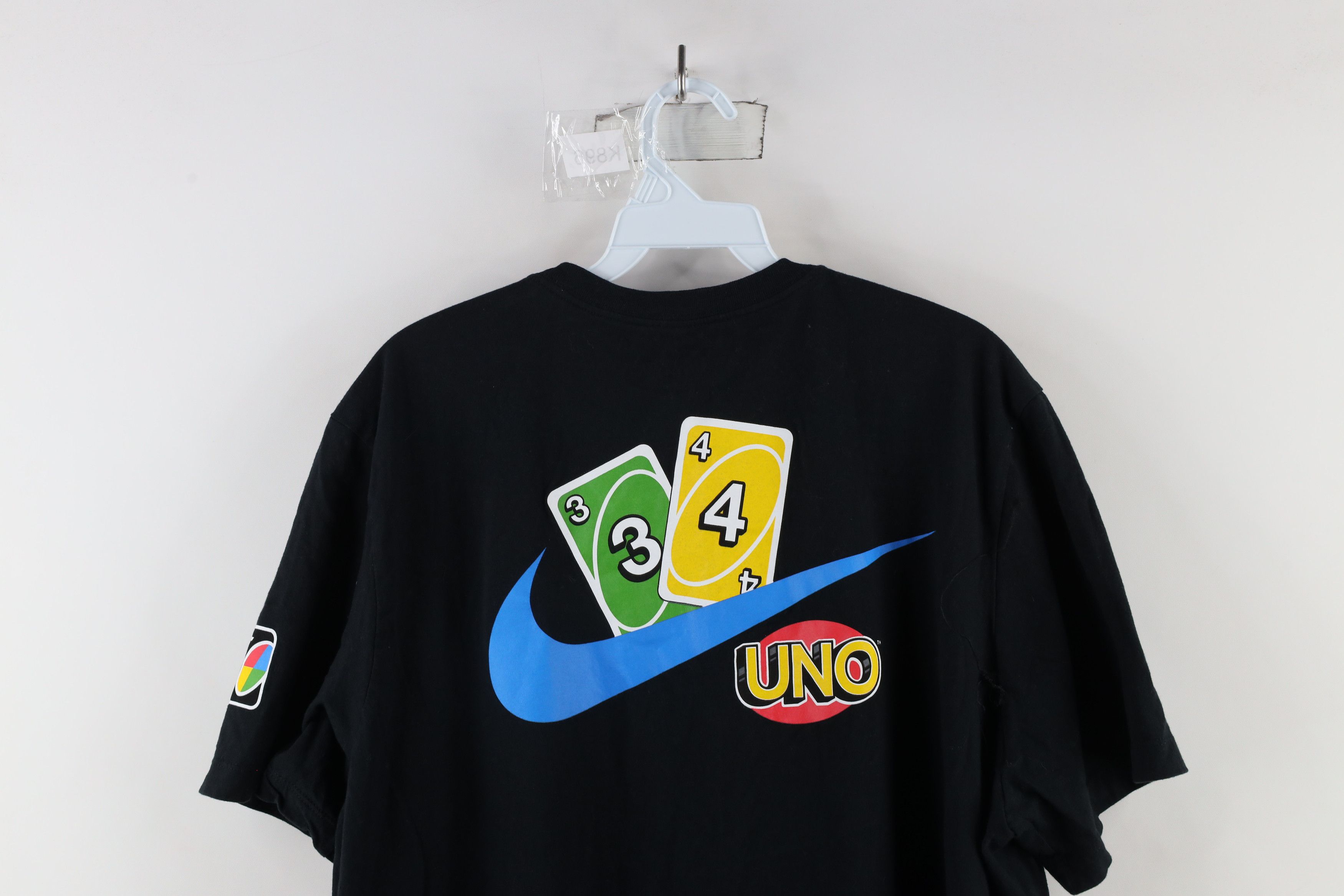 Nike × Vintage Nike Antetokounmpo Uno Card Game Short Sleeve T-Shirt Black Size US XL / EU 56 / 4 - 11 Thumbnail