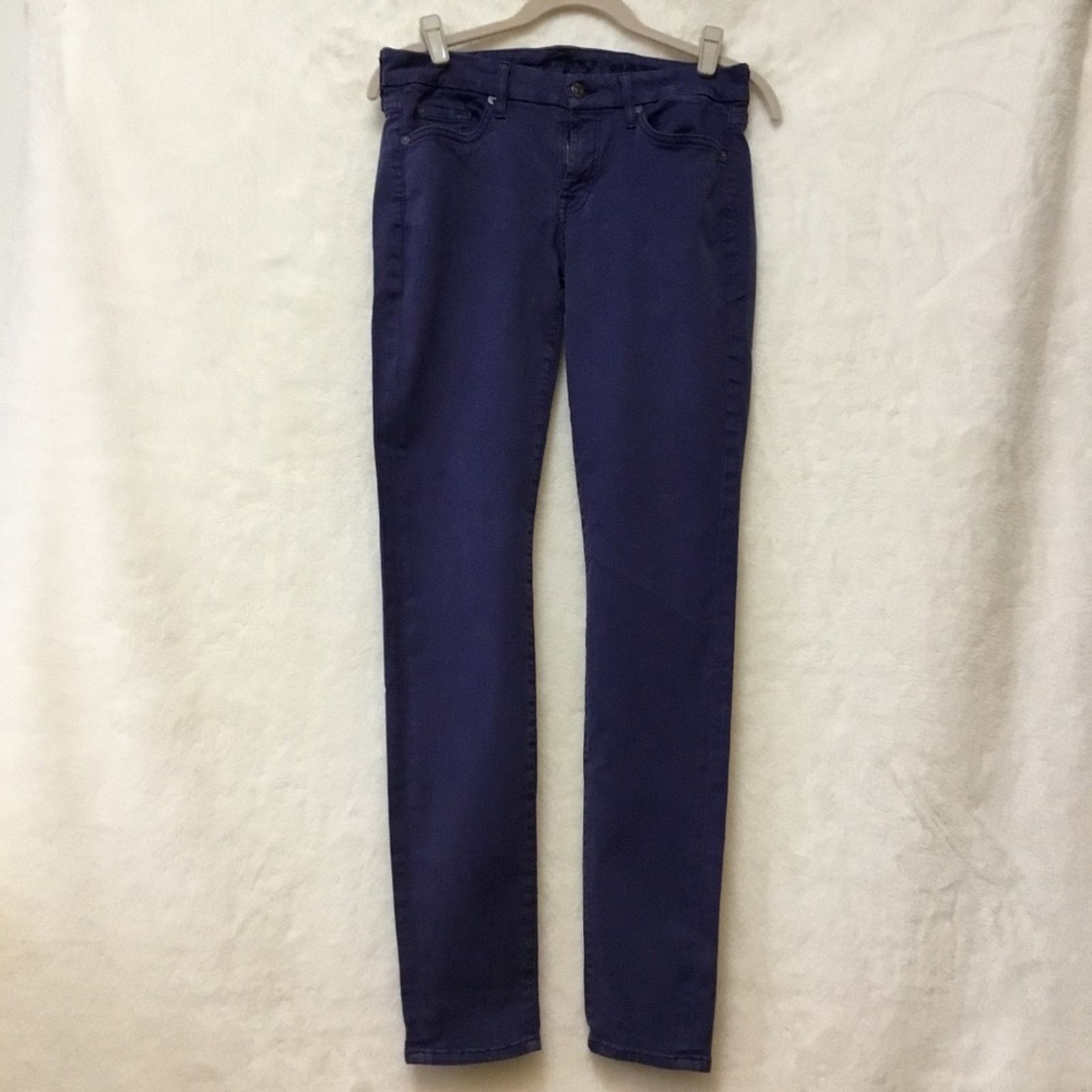 7 For All Mankind 7 For All Mankind Vibrant Purple Skinny Jeans Size 29" - 1 Thumbnail