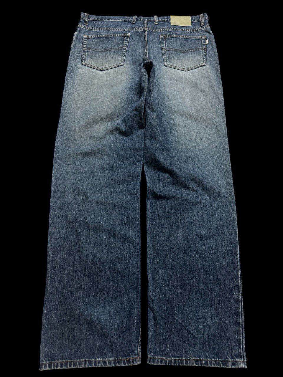 Japanese Brand WAIST-37 BAGGY Japanese Insane Mudwash Distressed Denim Jean Size US 37 - 14 Thumbnail
