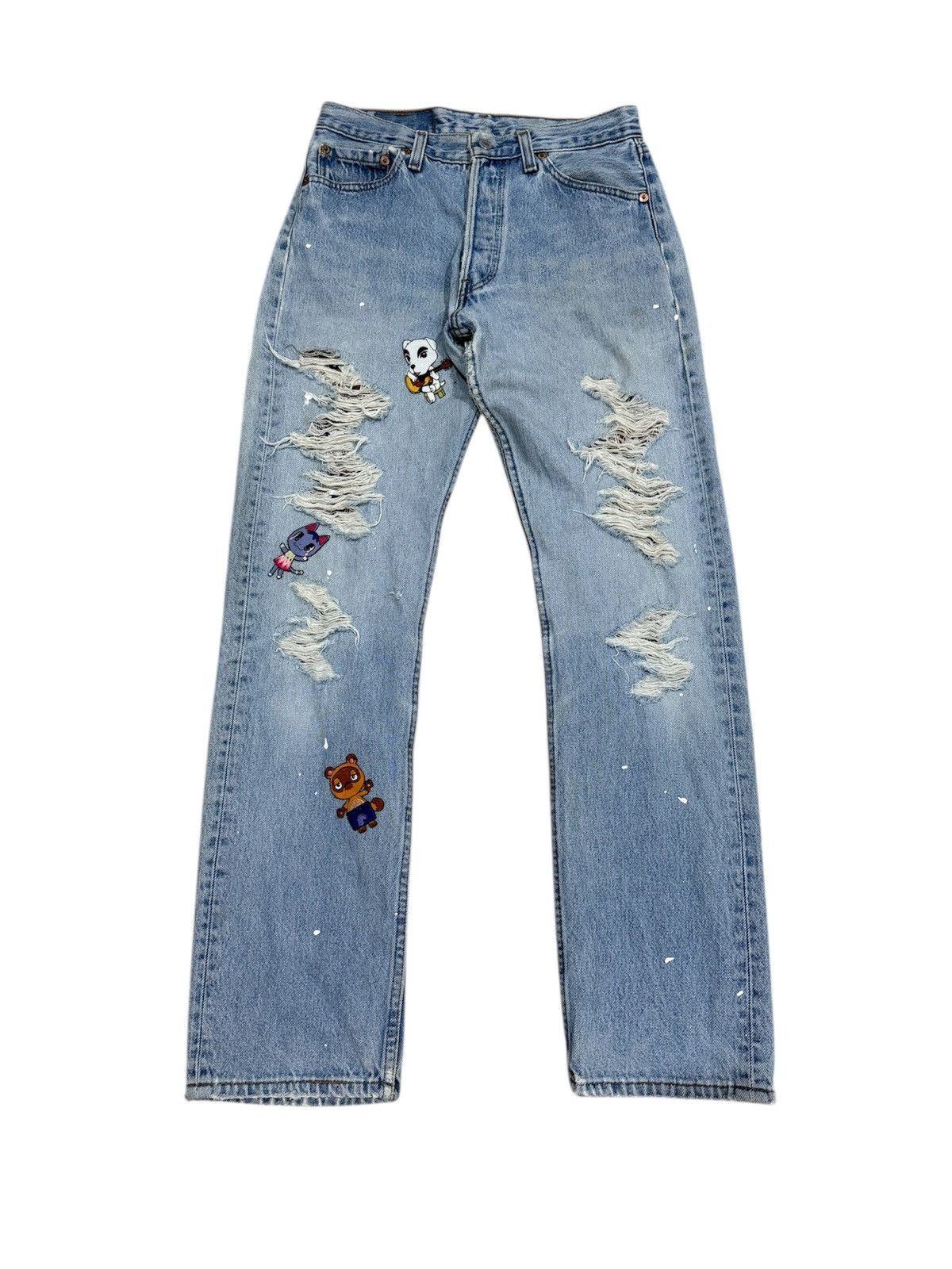 Levi's VINTAGE 90s LEVI’S 501 DISTRESSED JEANS Size 29" - 1 Thumbnail