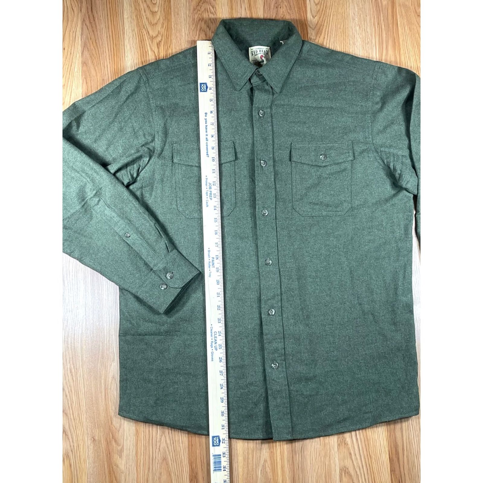 Vintage Red Head Brand Co Shirt Mens L Green Button Up Long Sleeves Flannel Casual Size US L / EU 52-54 / 3 - 3 Thumbnail