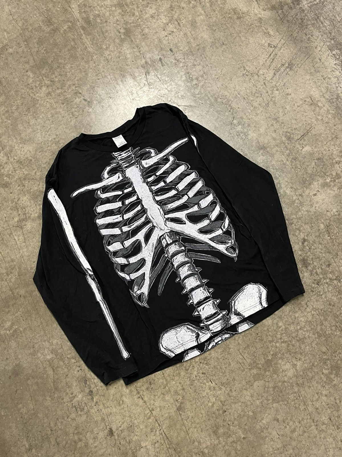 Vintage Y2k grunge opium skeleton longsleeve rare hype skater emo Size US XL / EU 56 / 4 - 2 Thumbnail