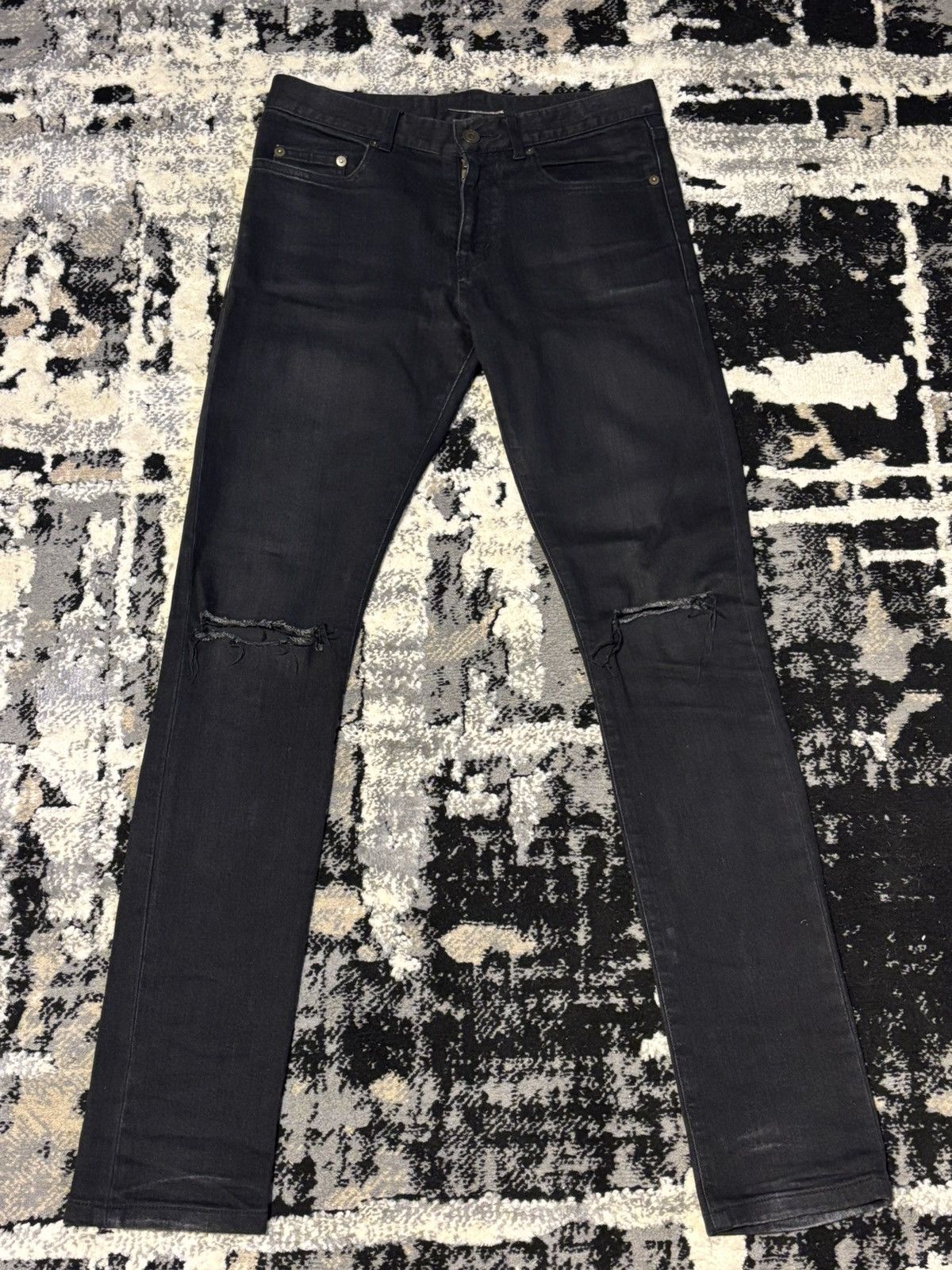Saint Laurent Paris Aw14 slp knifecut denim Size US 27 - 1 Thumbnail