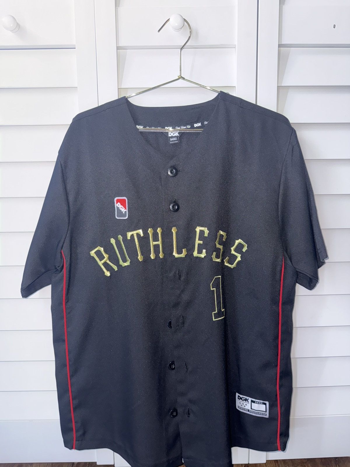 DGK Black DGK (Dirty Ghetto Kids) baseball-style jersey Size US S / EU 44-46 / 1 - 5 Thumbnail