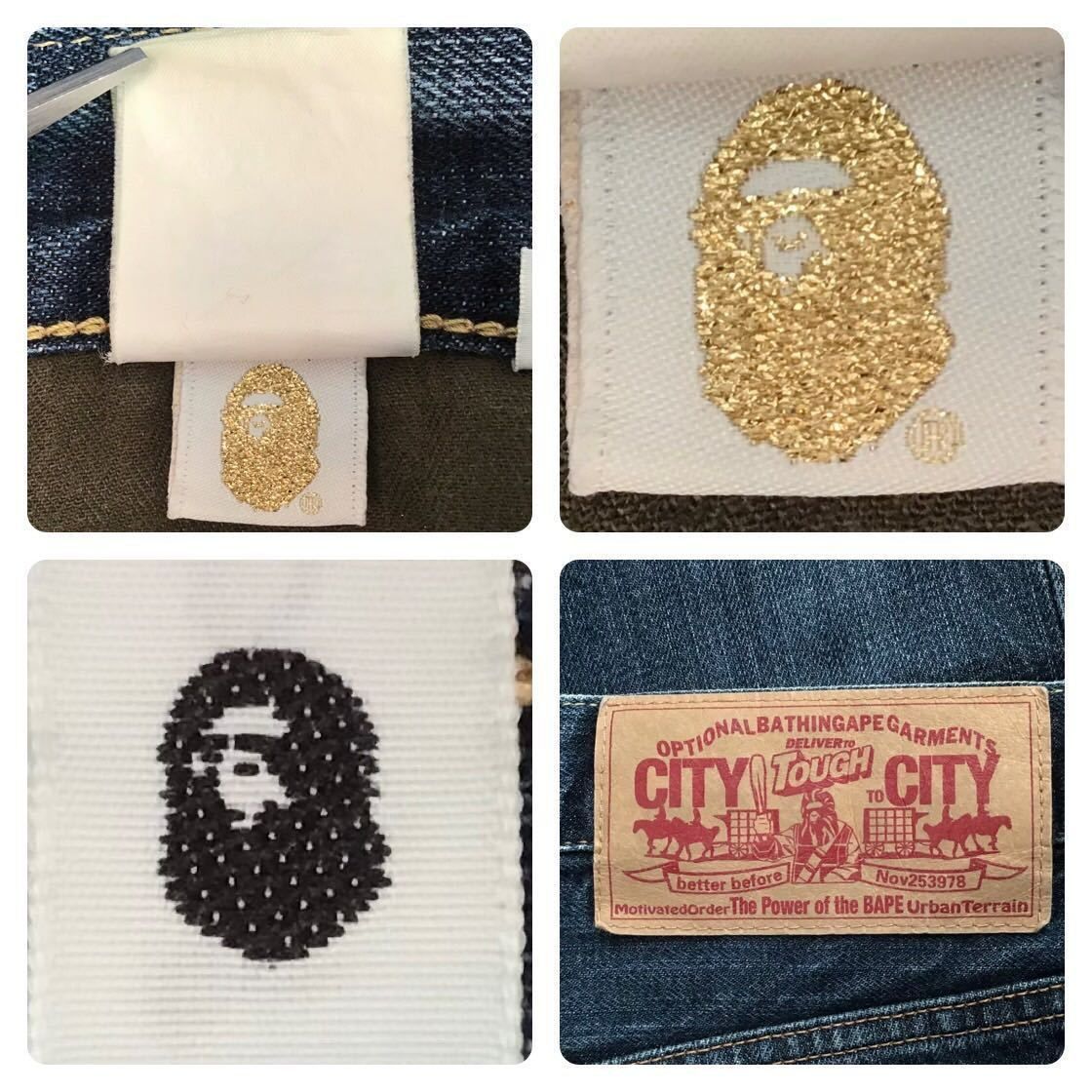 Bape A BATHING APE Baby Milo Denim Pants Indigo M Size US 30 / EU 46 - 10 Thumbnail