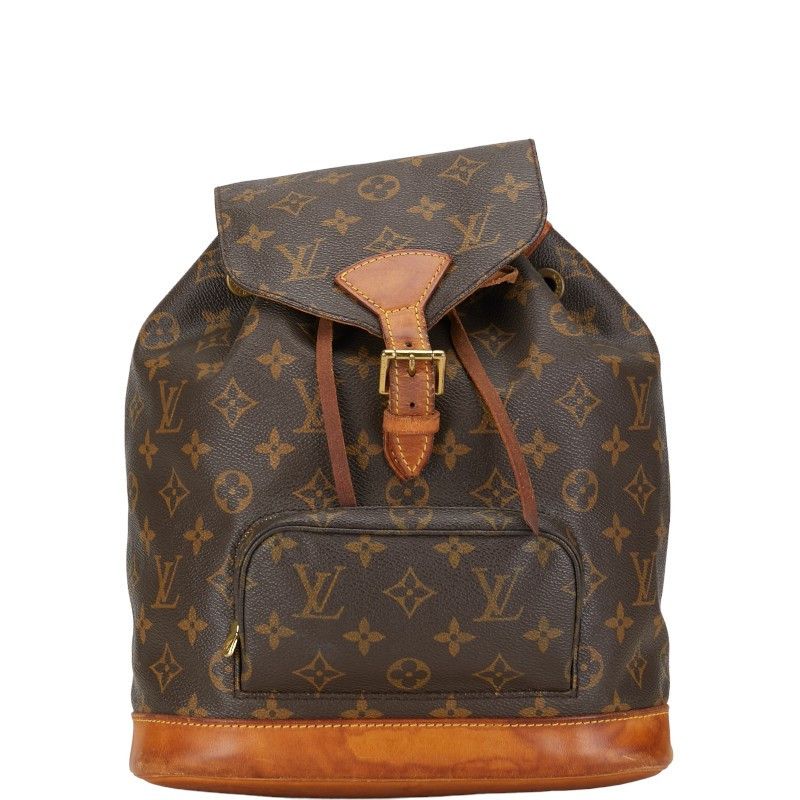 Louis Vuitton Louis Vuitton Louis Vuitton Monogram Montsouris MM Backpack Brown Canvas Backpack M51136 in Good Condition Size ONE SIZE - 1 Thumbnail