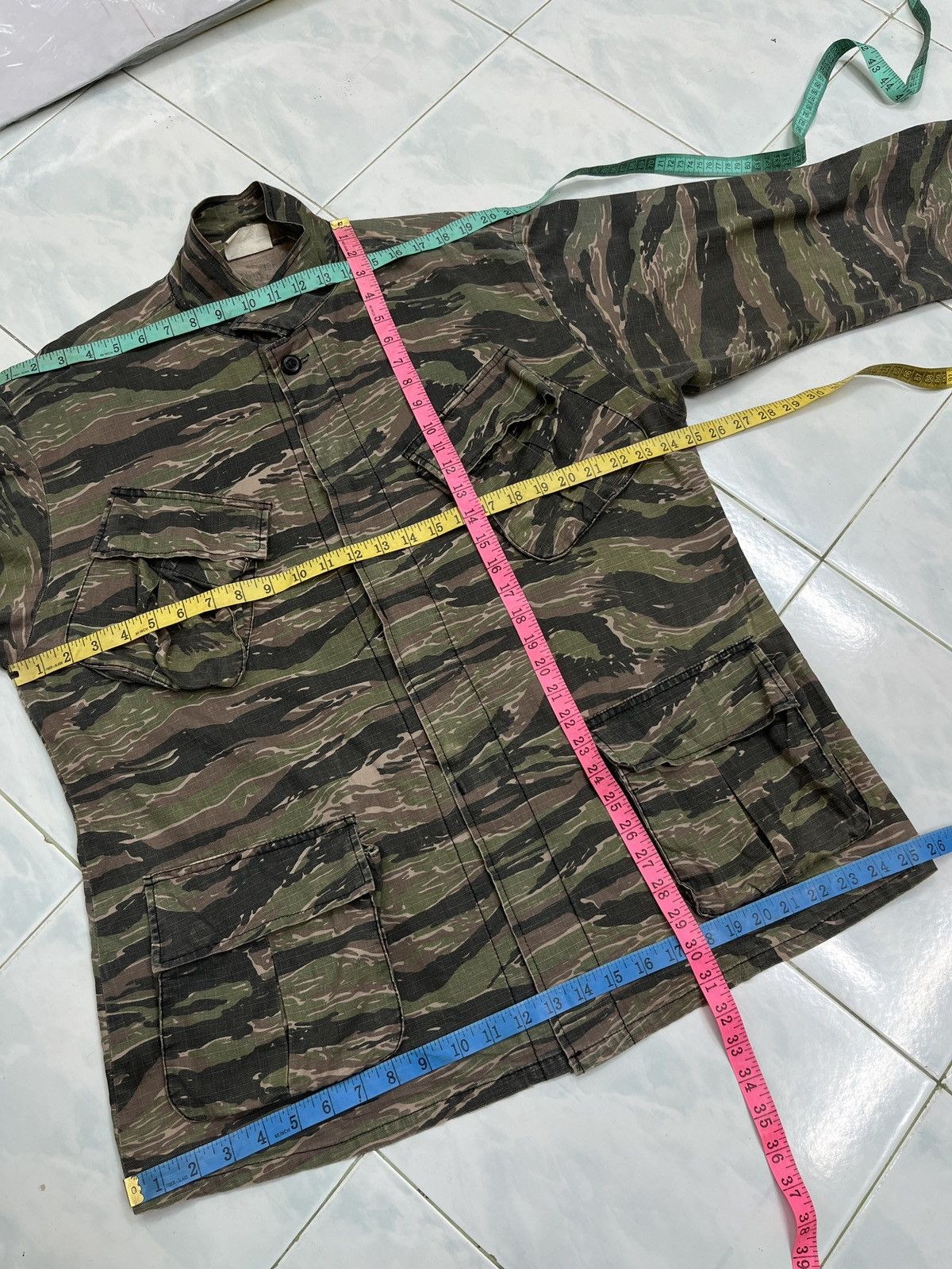 Rothco 🔥🔥🔥STEALS VINTAGE ROTCHO MILITARY TIGER STRIPE JACKET Size US L / EU 52-54 / 3 - 10 Thumbnail