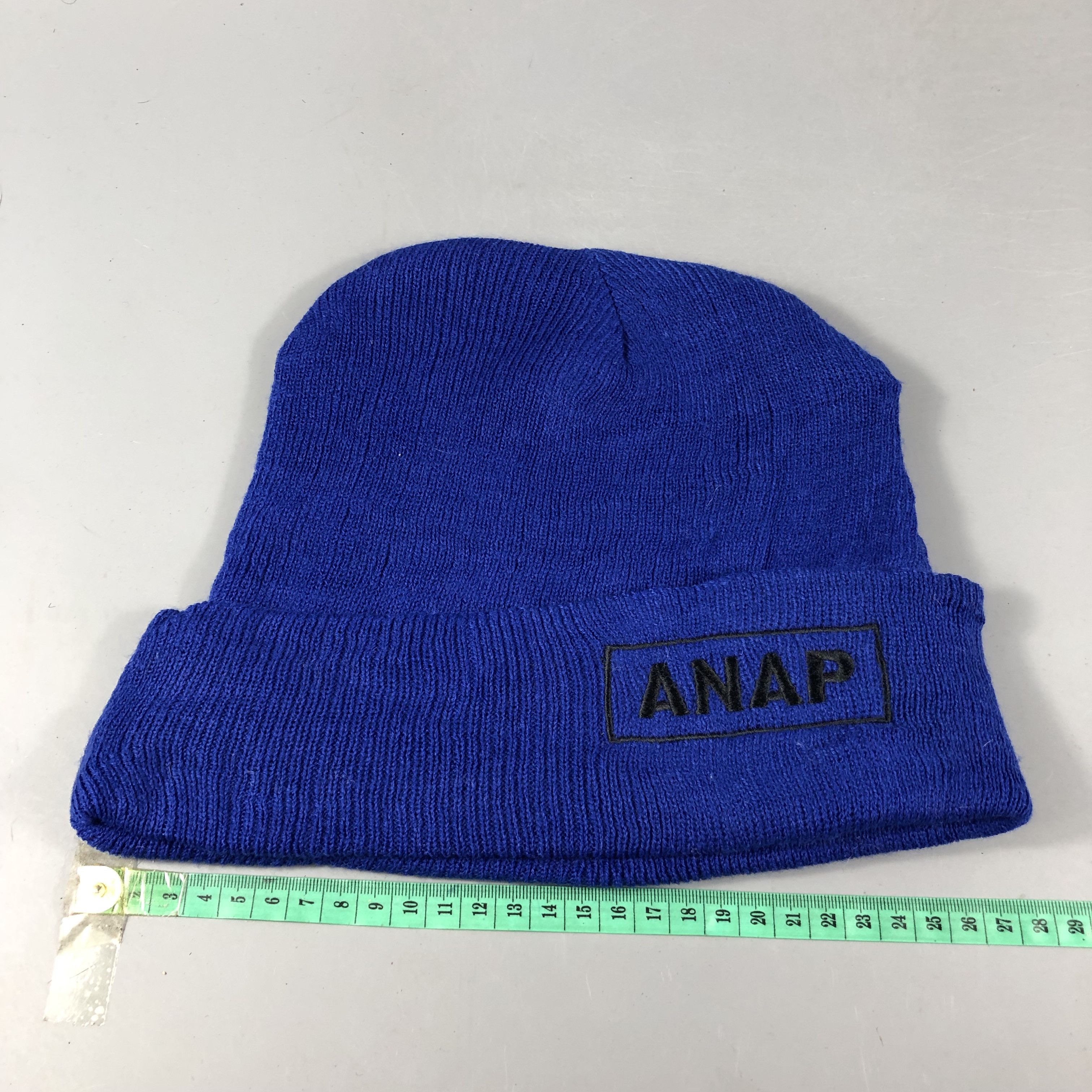 Vintage ANAP Blue Beanie Snowcap Snow Hat B893 Size ONE SIZE - 3 Thumbnail
