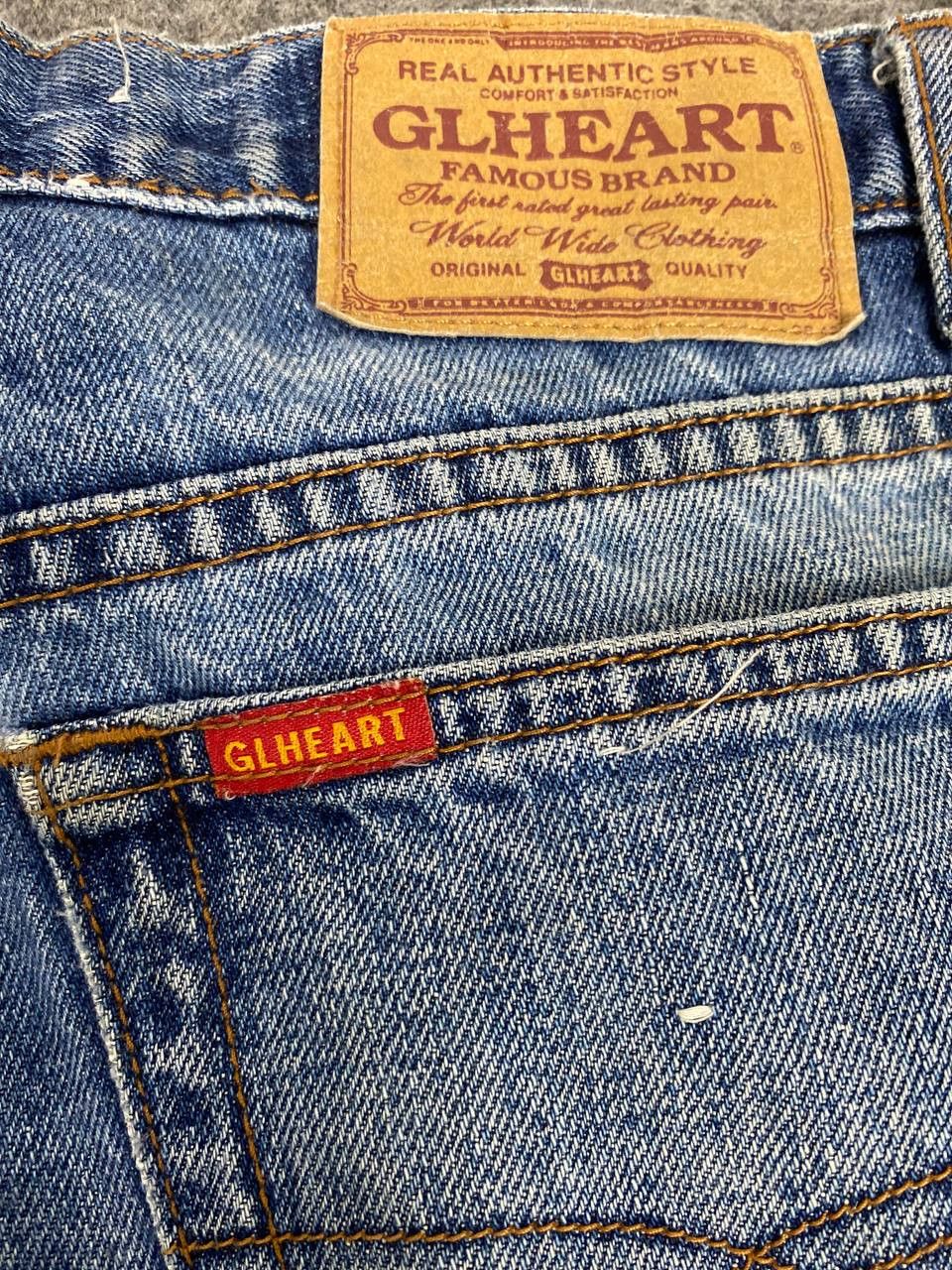 Japanese Brand gl heart bootcut distressed denim nice design Size US 31 - 5 Thumbnail