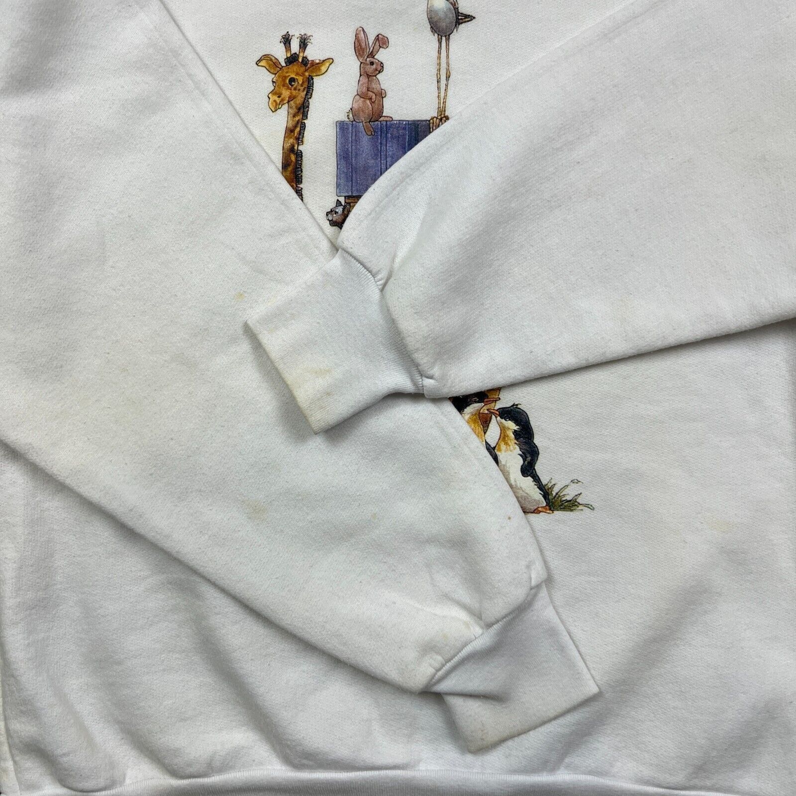 Vintage Vintage Noah's Ark Sweatshirt Small Graphic 90s Pullover Size US S / EU 44-46 / 1 - 5 Thumbnail