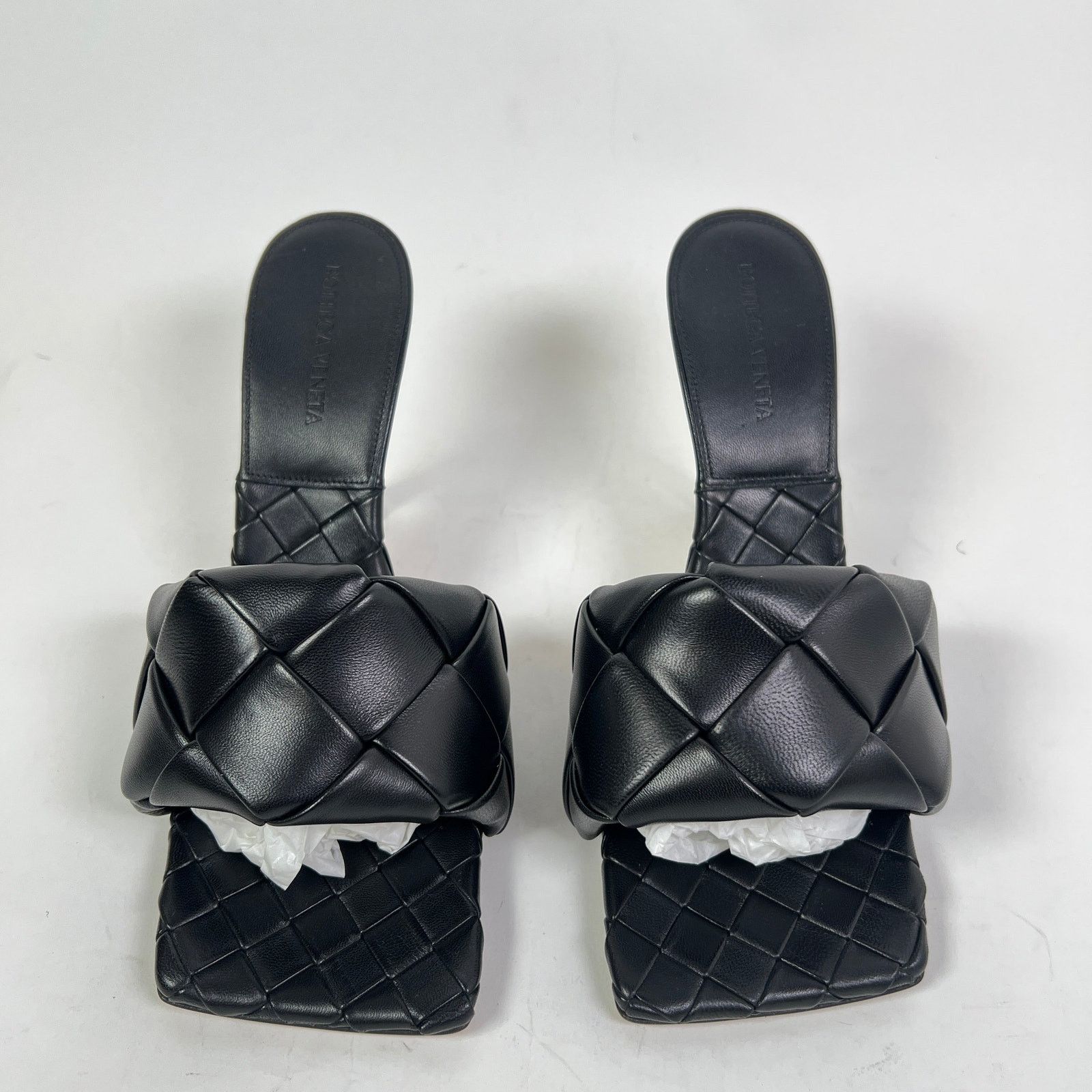 Bottega Veneta Bottega Veneta Lido Intrecciato Leather Mules Size US 10 / IT 40 - 2 Thumbnail