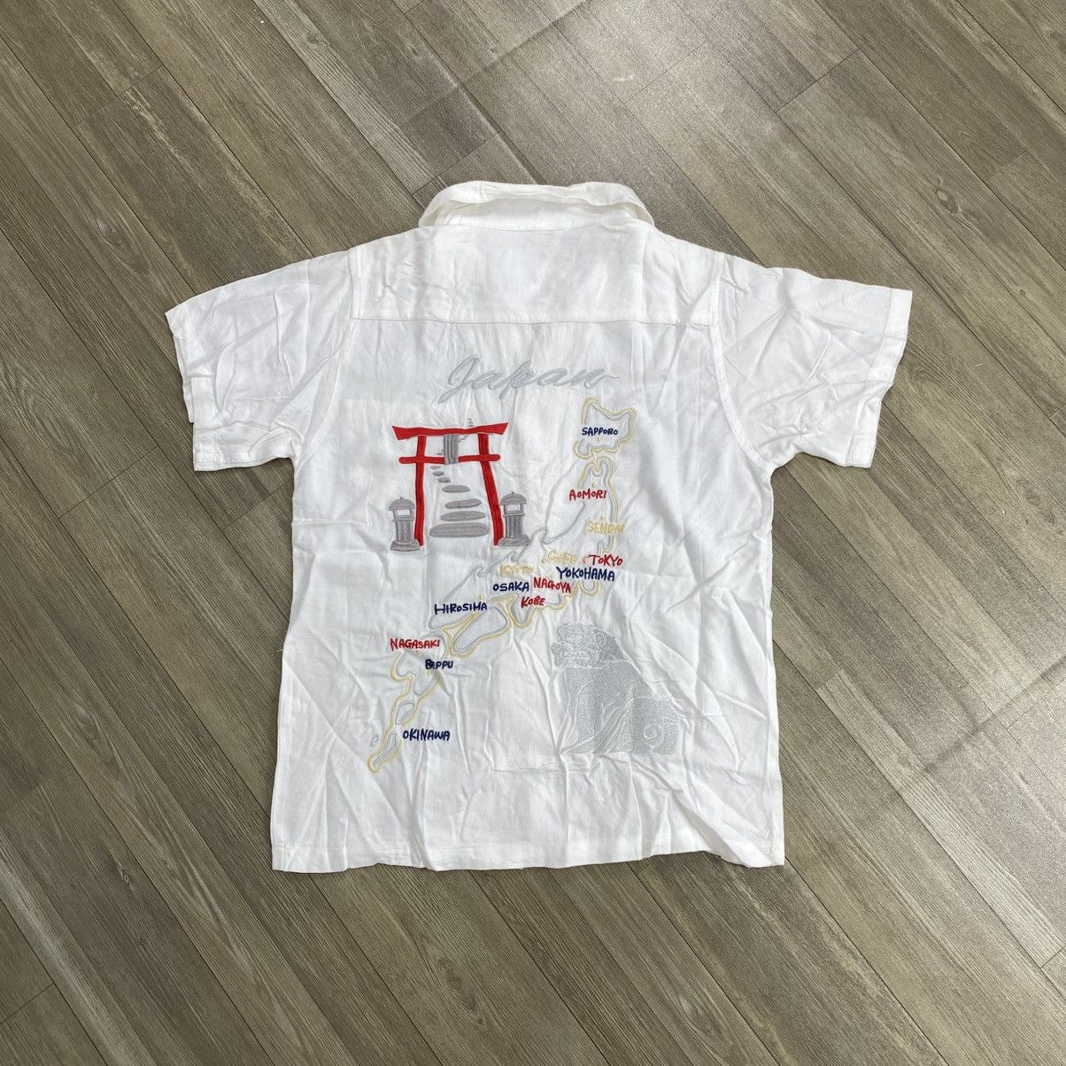 Japanese Brand Vintage Houston Japan Map Toyo Enterprise Bowling Shirt Size US S / EU 44-46 / 1 - 12 Thumbnail