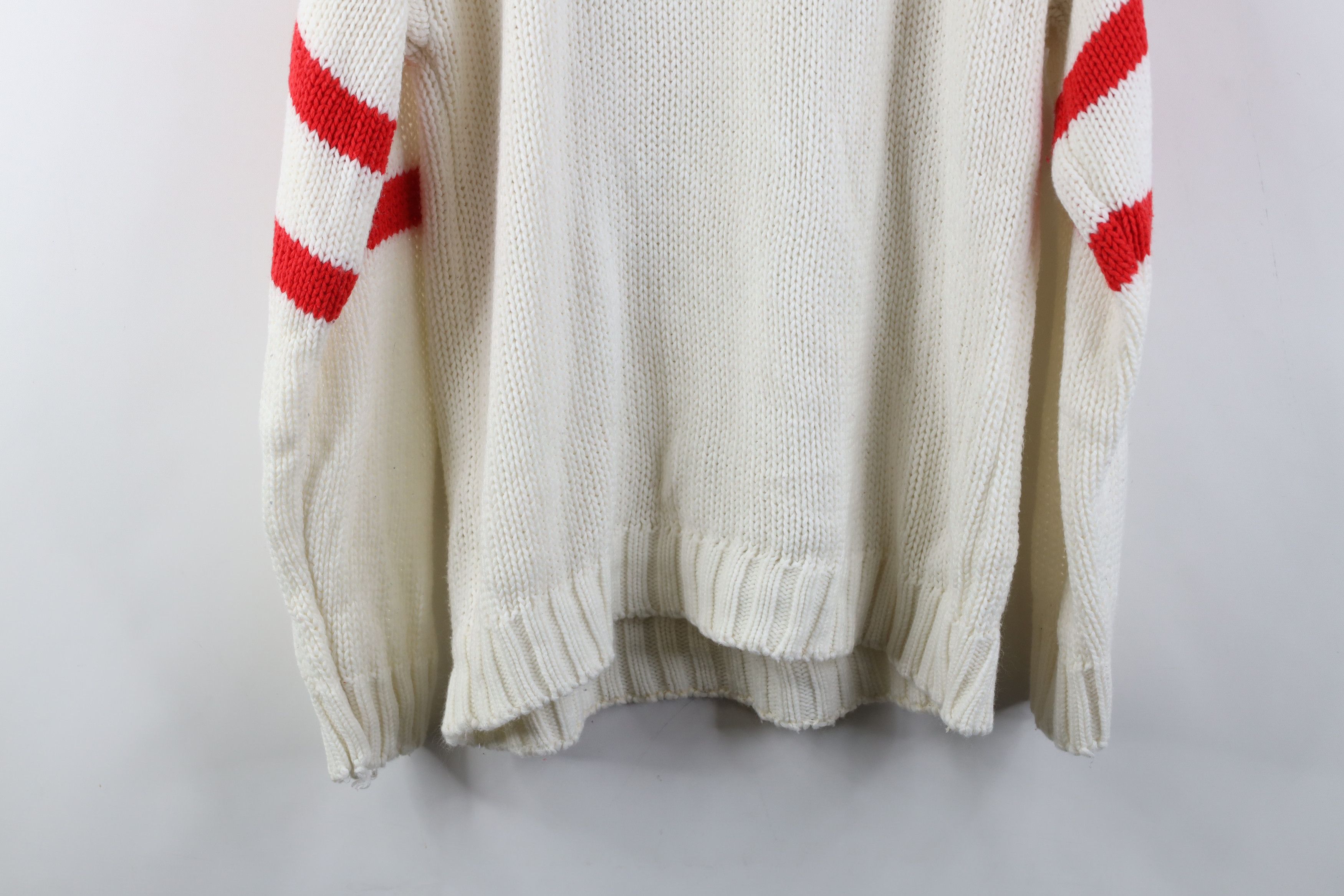Vintage Vintage 80s 90s Streetwear Puppy Dog Knit Sweater White Size XXL / US 16-18 / IT 52-54 - 11 Thumbnail