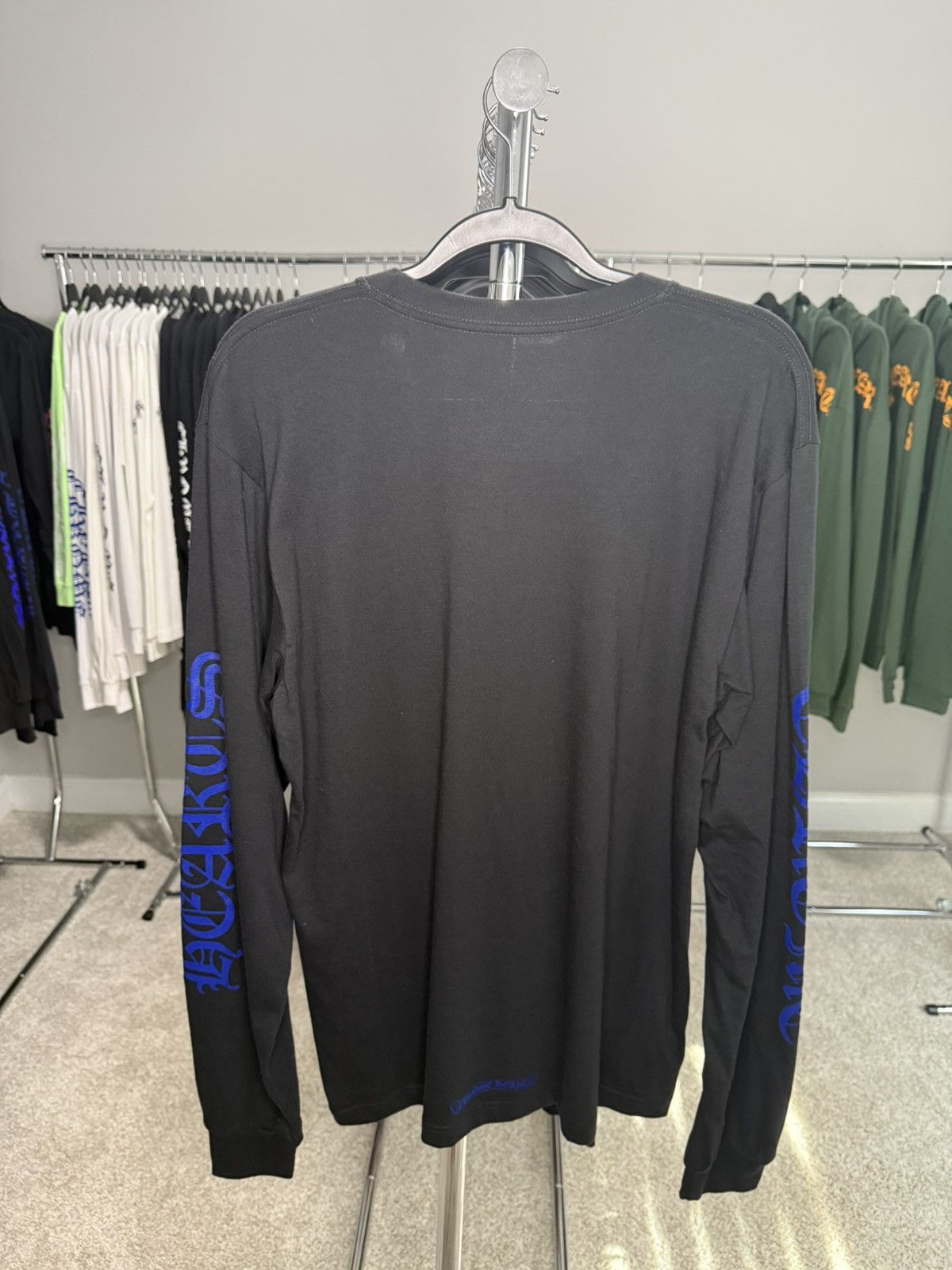 Chrome Hearts Chrome Hearts Black/Blue Longsleeve Tee Size US XL / EU 56 / 4 - 2 Thumbnail