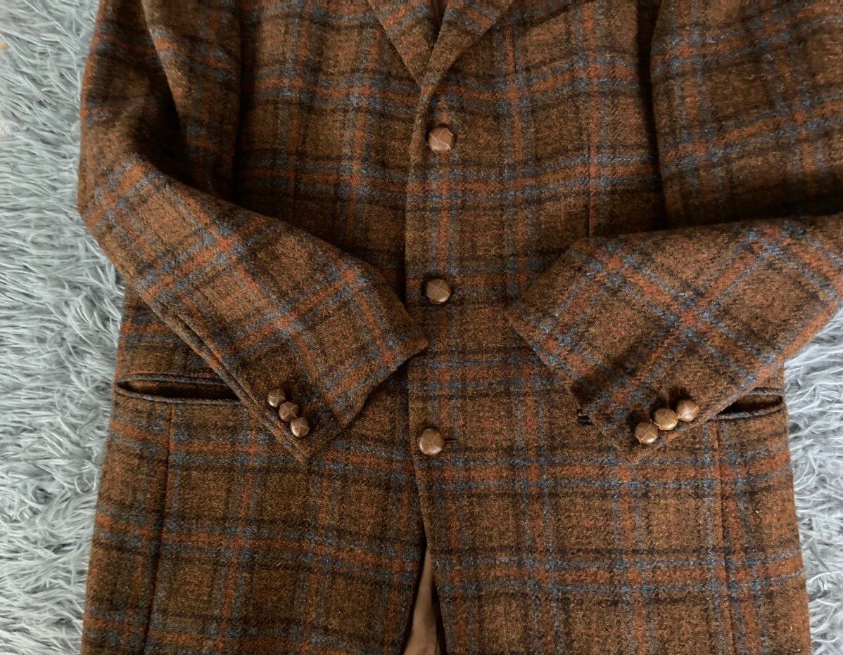 Vintage 90s vintage Harris Tweed wool blazer Size 50R - 2 Preview