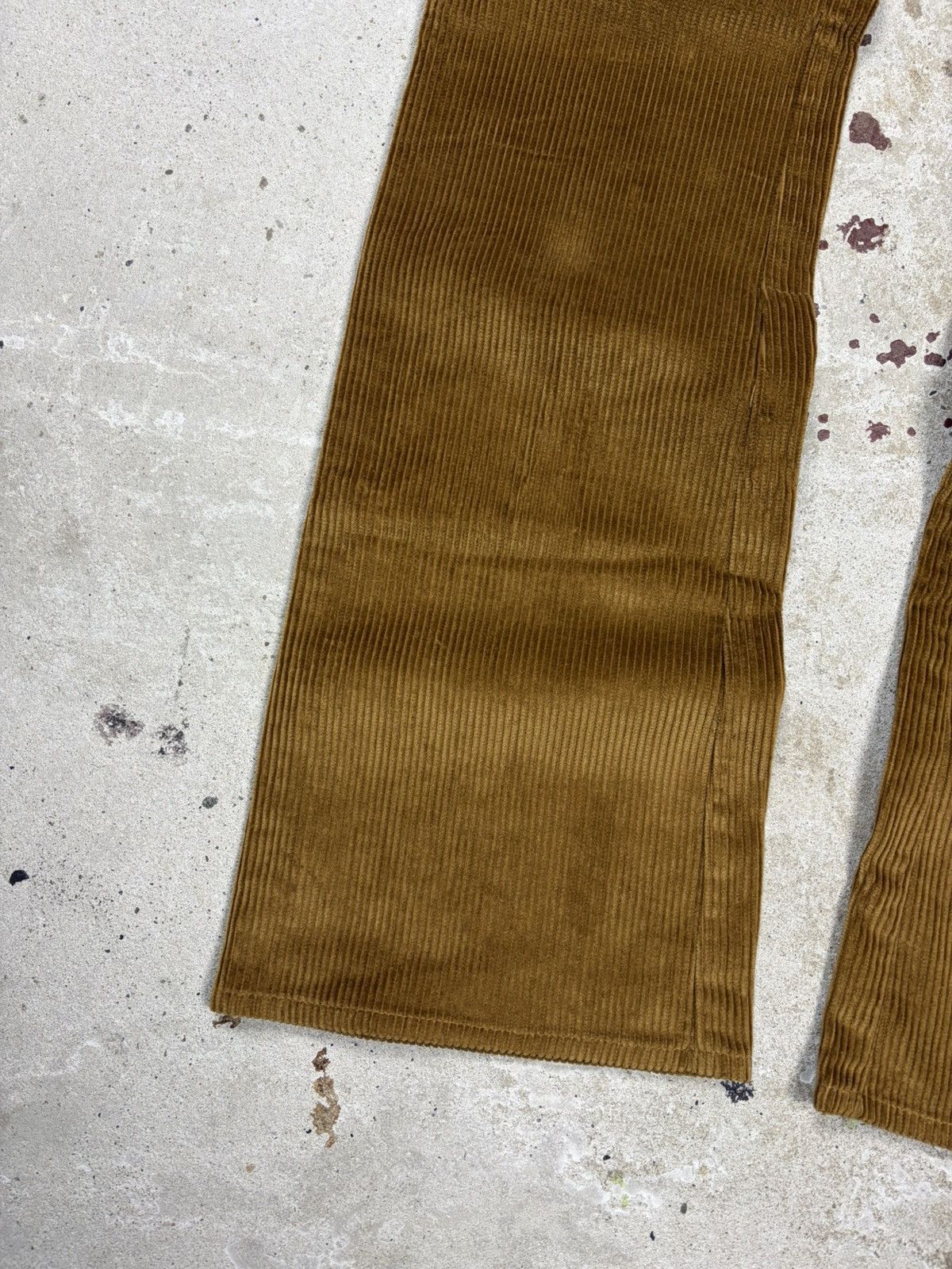 Dolce & Gabbana 2000s Dolce & Gabbana Corduroy Bootcut Pants Suede Leaves Size 30" / US 8 / IT 44 - 3 Thumbnail