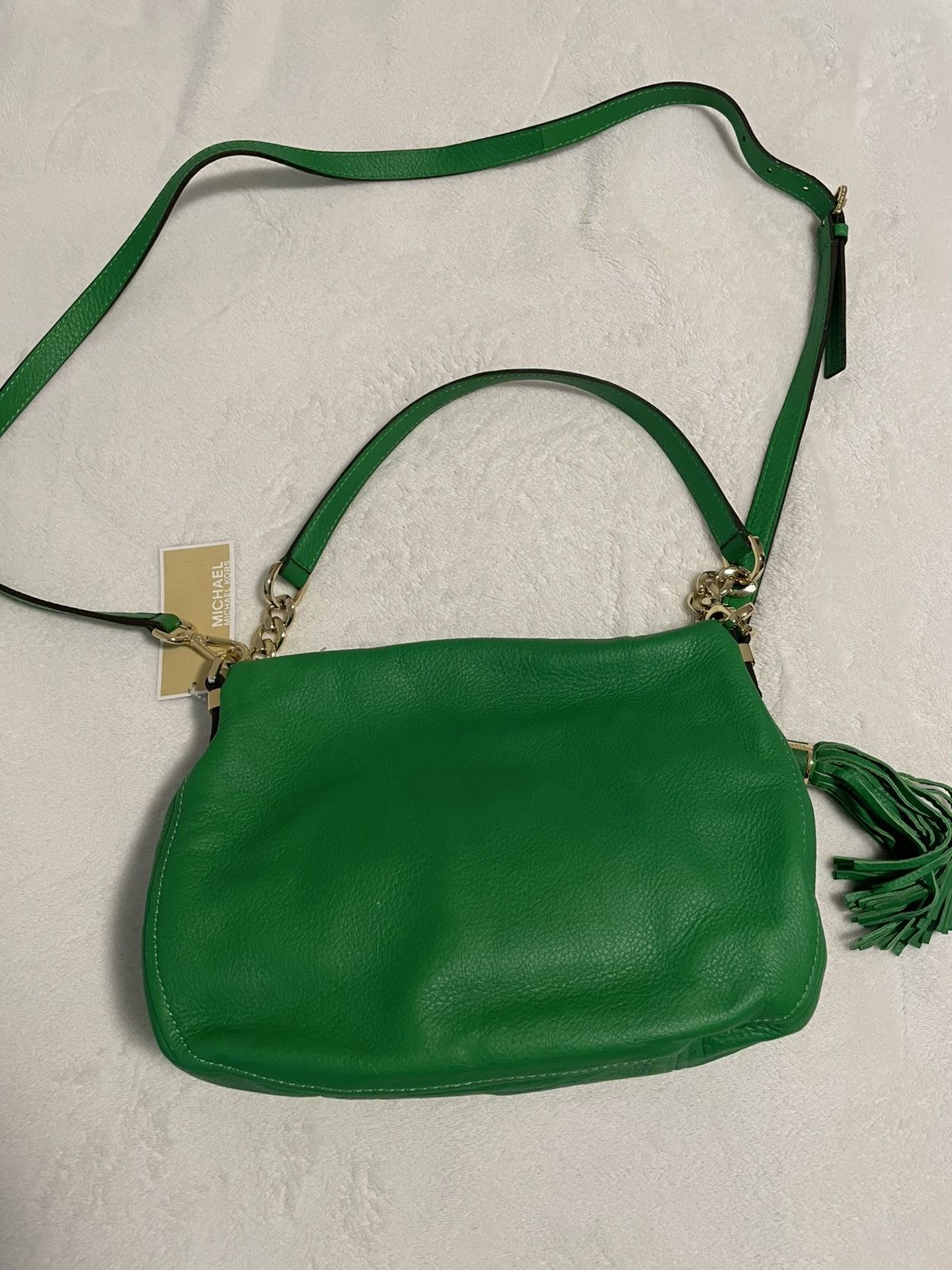 Michael Kors Michael Kors WESTON Green Convertible Cross/Shoulder Bag Size ONE SIZE - 6 Thumbnail