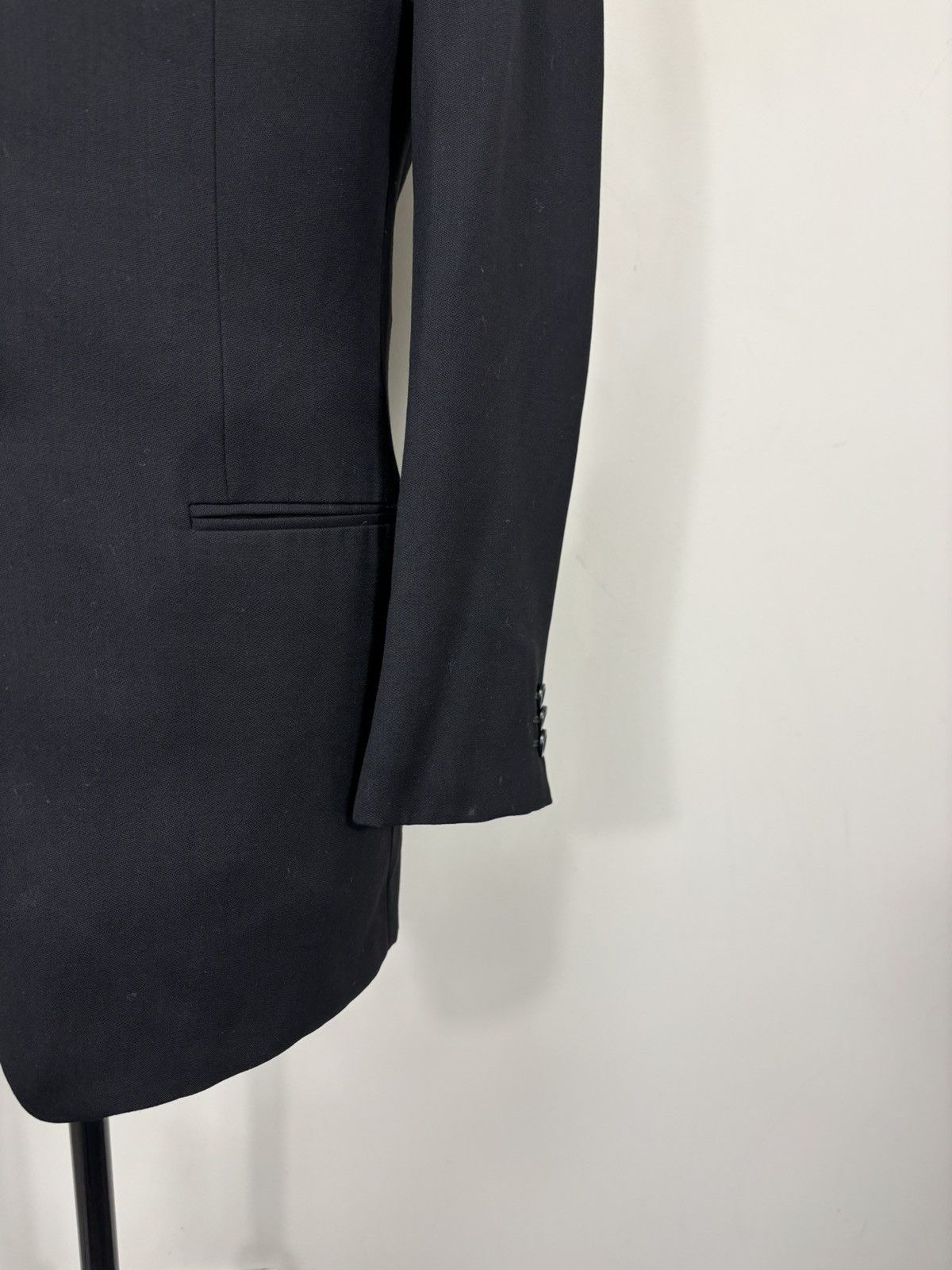 Armani Collezioni Armani Collezioni Men’s Black Wool Blazer Jacket Sport Coat Size 36R - 5 Thumbnail
