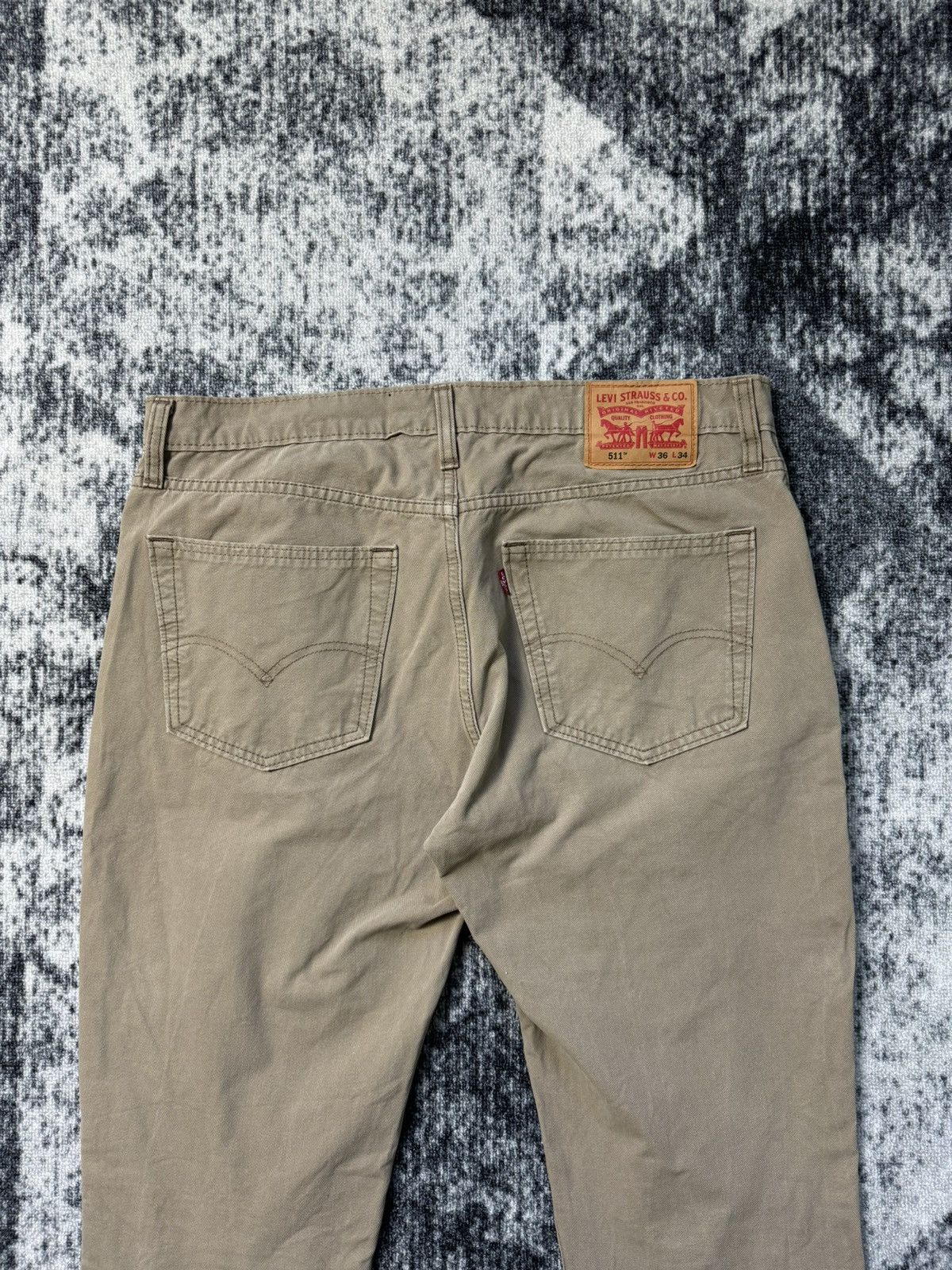 Other Vintage Levis 511 Jeans Beige Pants Baggy Y2K STYLE 90s Size US 36 / EU 52 - 2 Thumbnail