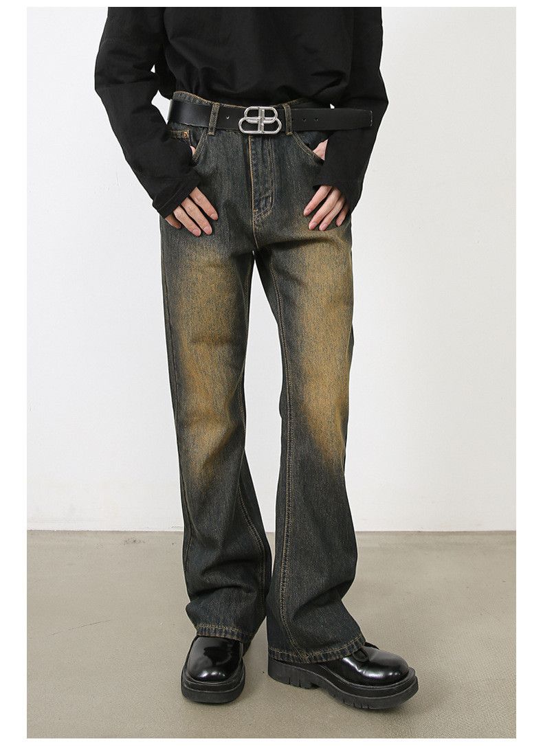 Vintage Japanese men's retro tall loose cleanfit flared jeans Size US 32 / EU 48 - 3 Thumbnail