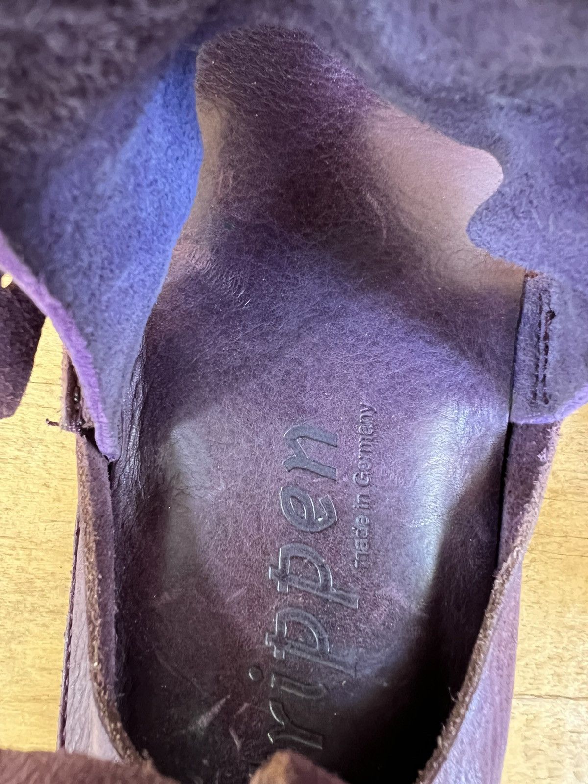 Trippen Trippen wedge sandal Purple Leather Shoes Size EU 40/ US 9 Size US 10 / IT 40 - 14 Thumbnail