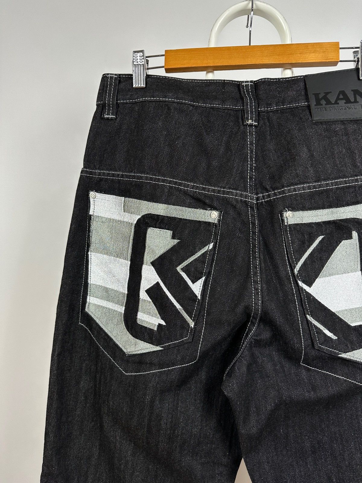 Karl Kani Vintage Karl Kani Baggy Rap Y2K Hip Hop Denim Jeans Pants Size US 32 / EU 48 - 9 Thumbnail