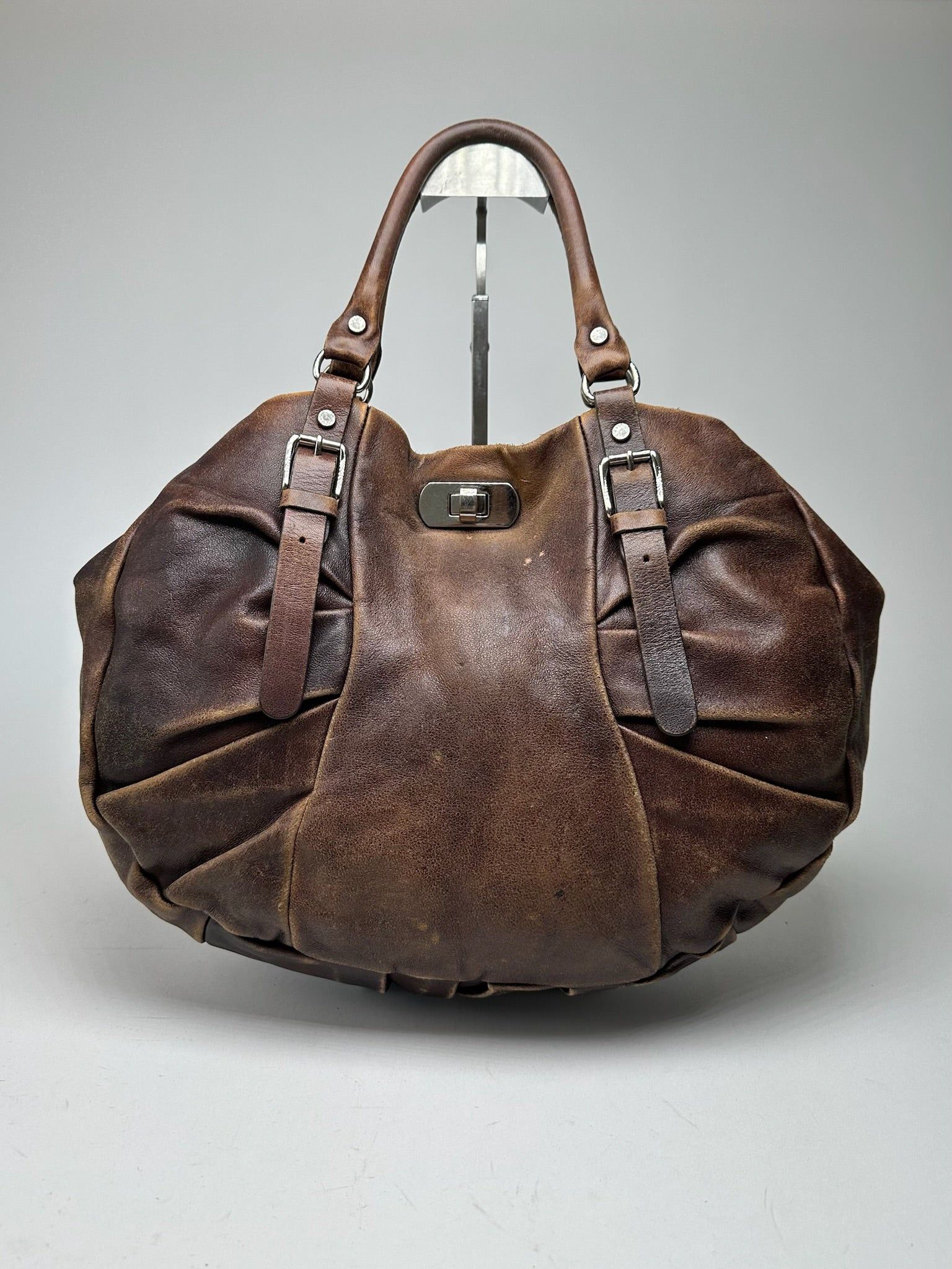 Marni Vintage Leather Shopper bag brown Size ONE SIZE - 1 Thumbnail