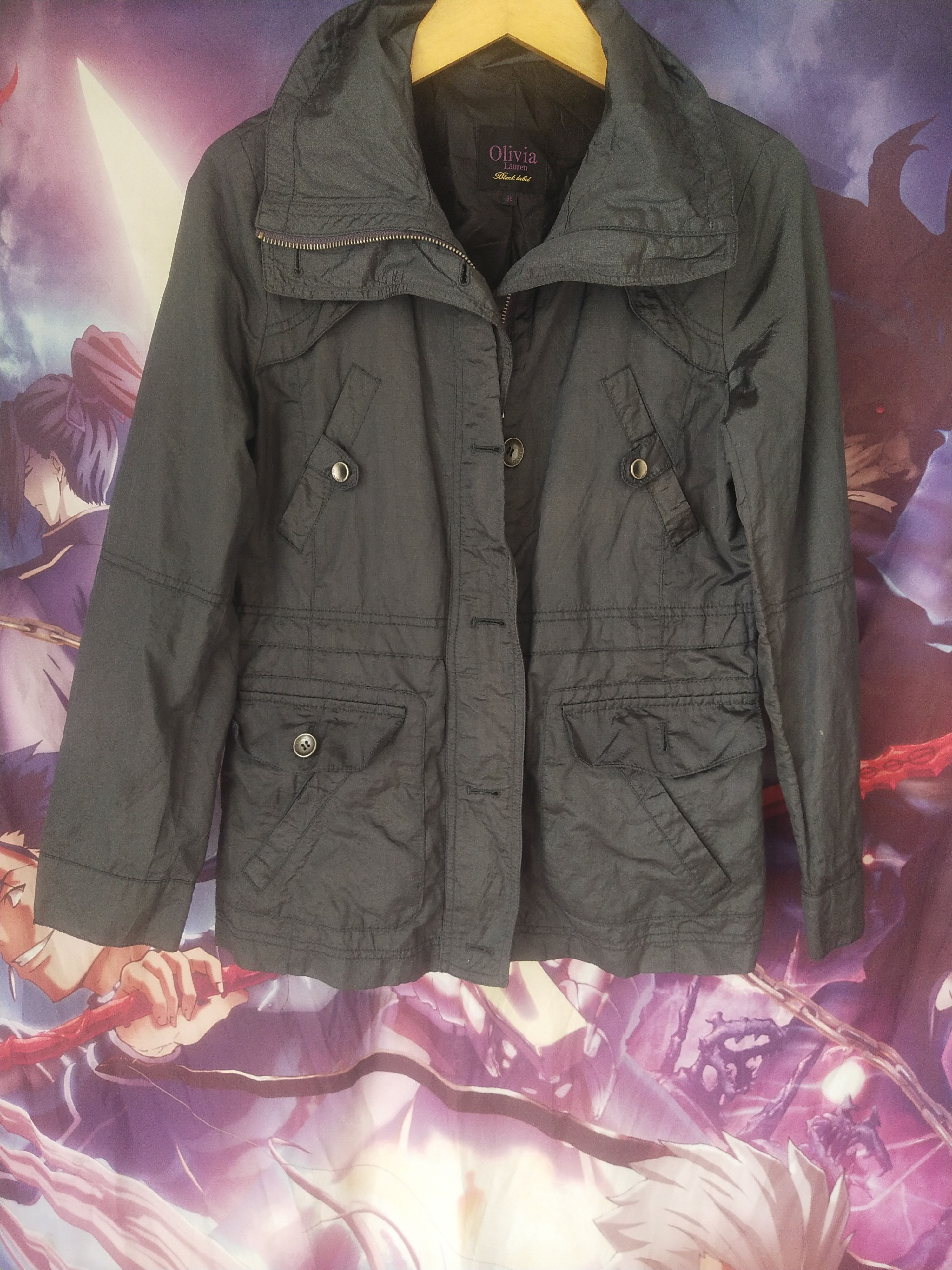 20471120 2000s Olivia Lauren Black Label Utility Field Jacket Women Size M / US 6-8 / IT 42-44 - 1 Thumbnail