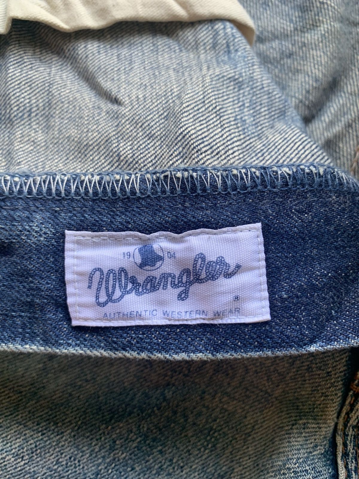 Wrangler VINTAGE WRANGLER SELVEDGE BAGGY RUSTY DISTRESSED DENIM Size US 33 - 15 Thumbnail