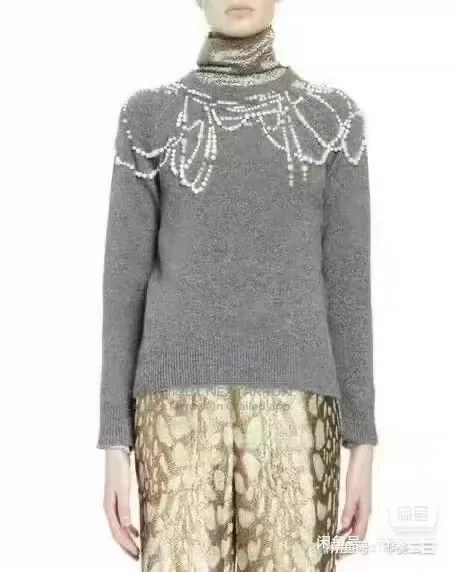 Dries Van Noten Dries Van Noten Runway-Exclusive Pearl-Embellished Sweater Size L / US 10 / IT 46 - 6 Thumbnail