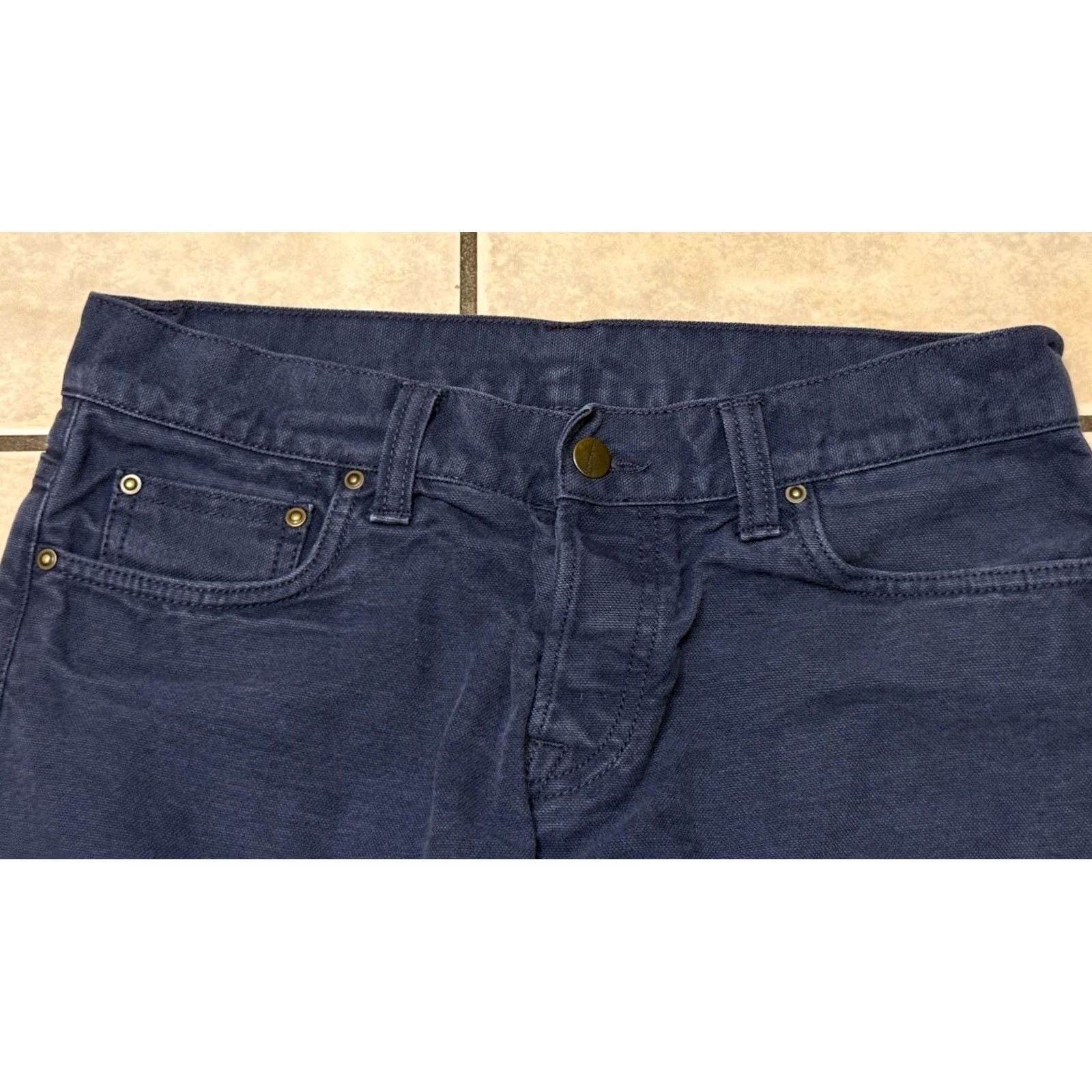 Carhartt Wip Carhartt WIP Privateer Pants Selvedge Denim 30x34 Dark Wash Tunisia Work Jeans Mens Regular Blue Cotton Denim 5-Pocket Design Straight Size US 30 / EU 46 - 5 Thumbnail
