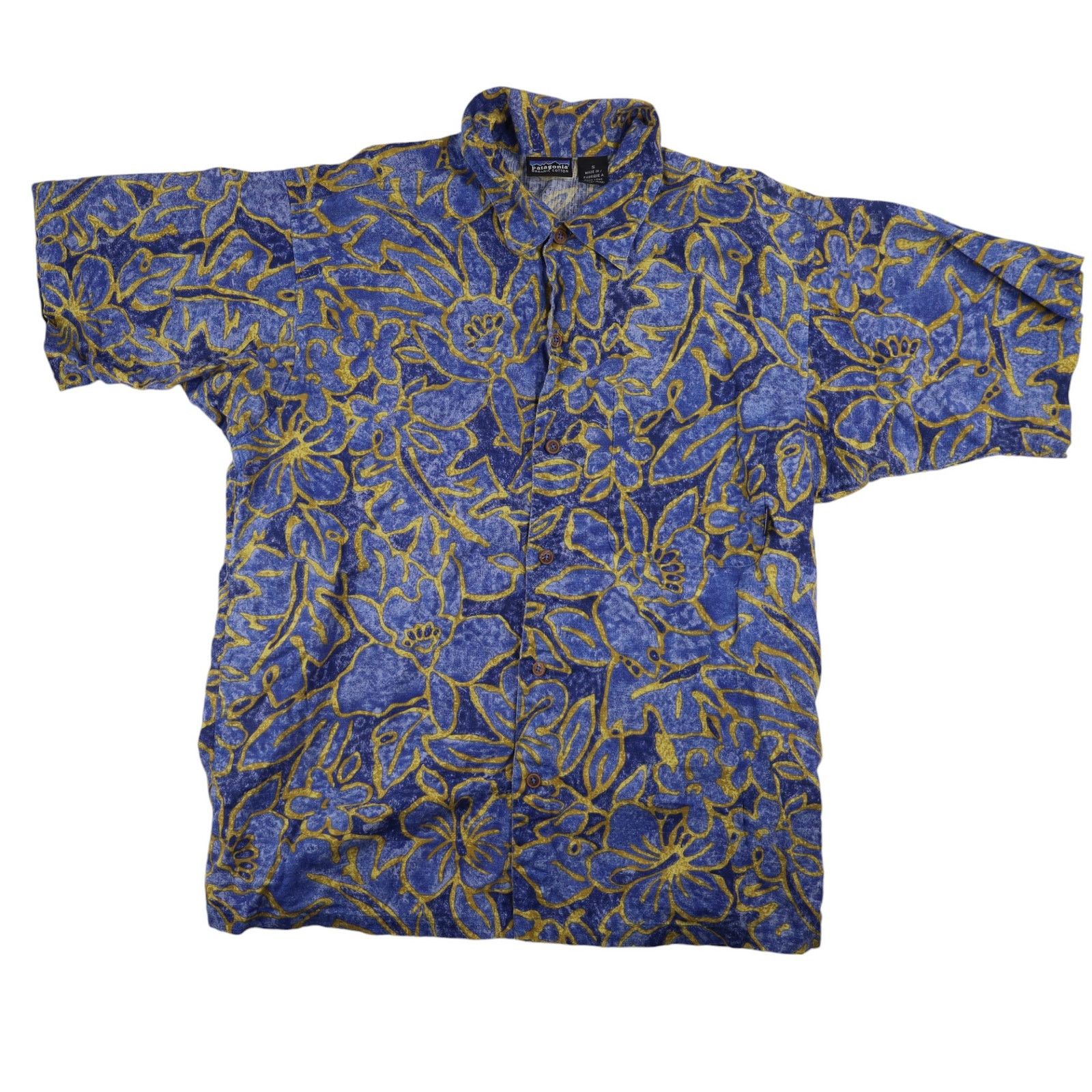 Patagonia × Vintage Vintage Patagonia Organic Cotton Floral Hawaiian Shirt Size US S / EU 44-46 / 1 - 1 Thumbnail