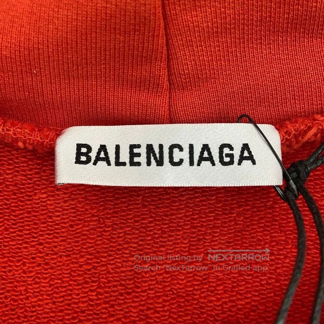 Balenciaga Balenciaga Red Portrait Hoodie. Size US S / EU 44-46 / 1 - 4 Thumbnail
