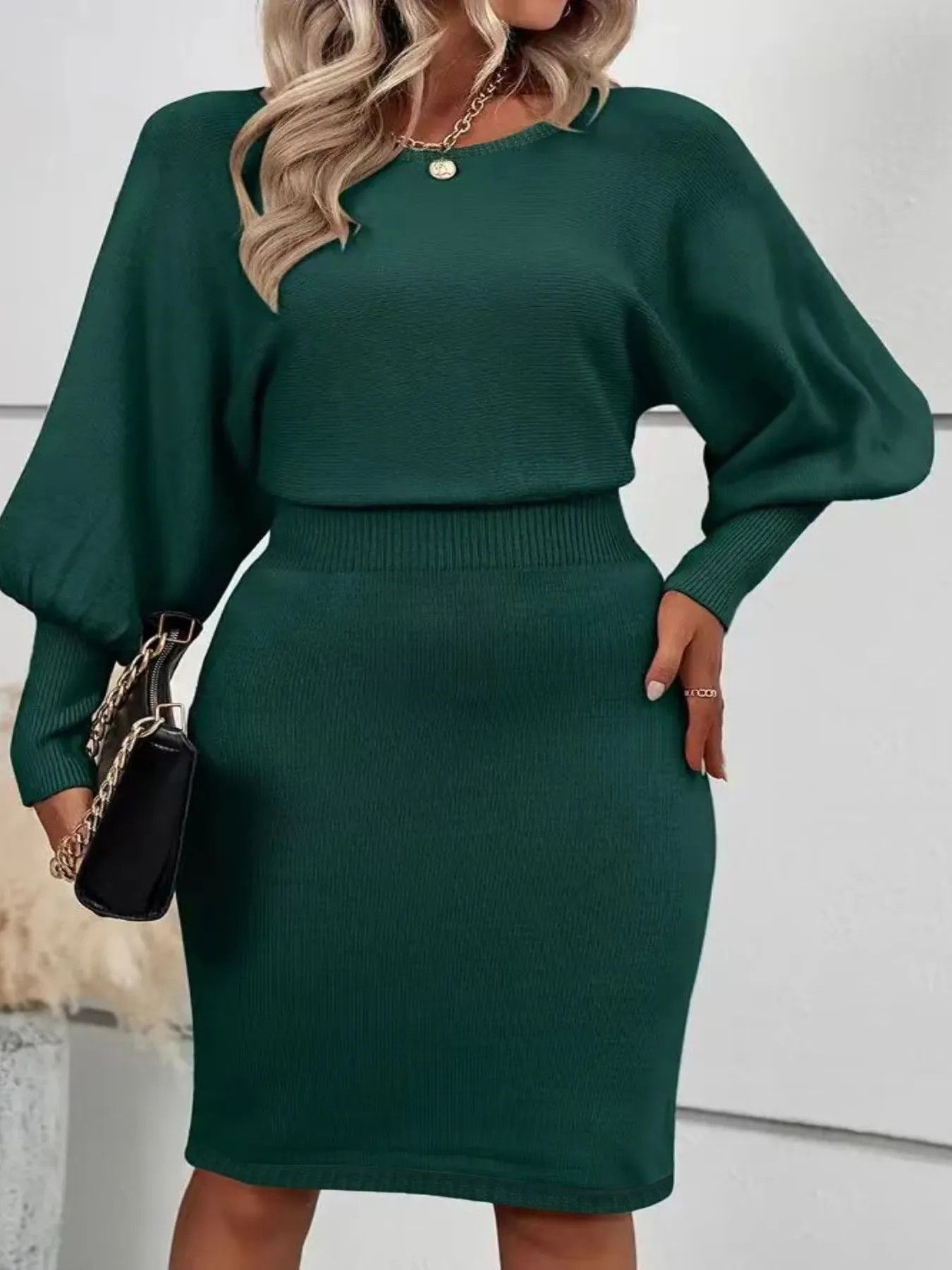 Other Plus Size Women's Long Sleeve Temperament Dress Size XXL / US 16-18 / IT 52-54 - 9 Thumbnail