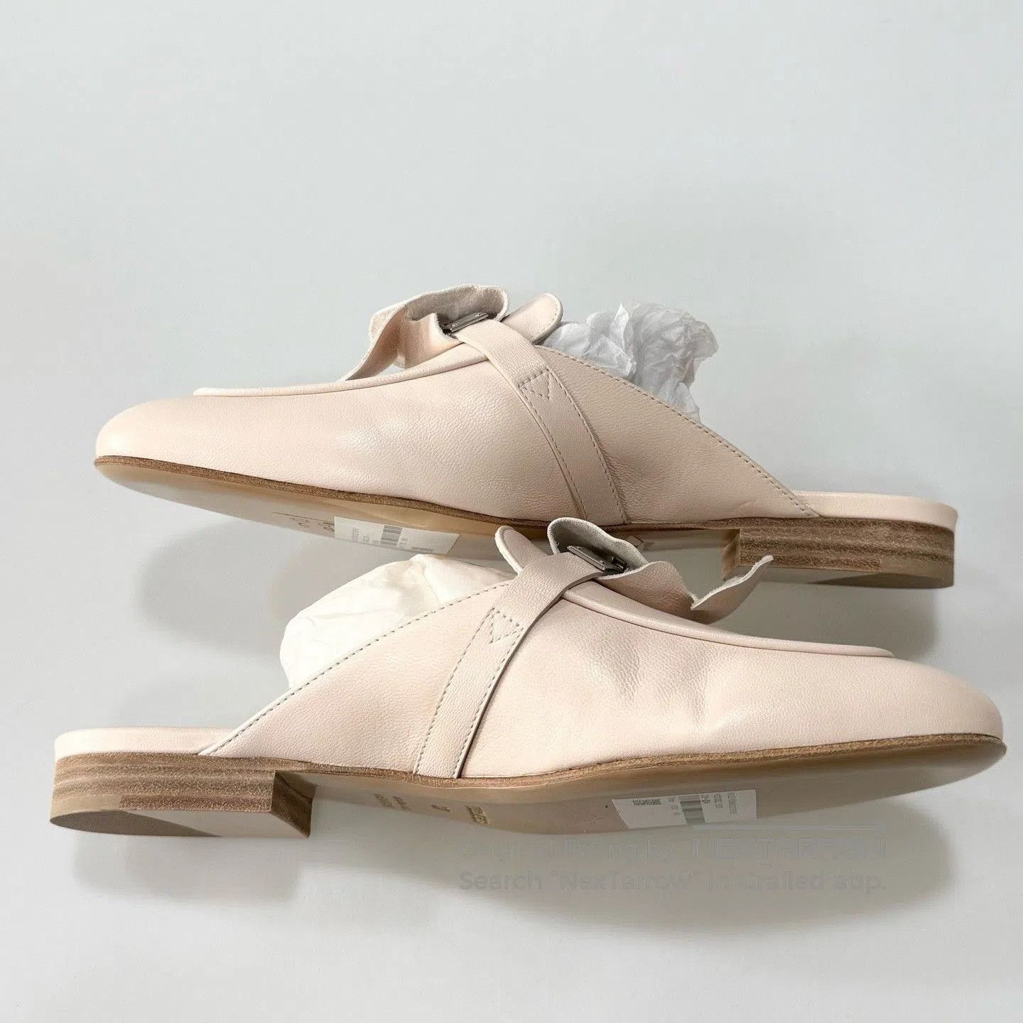 Hermes Hermes Kelly Nude Pink Mules Silver Buckle. Size US 6 / IT 36 - 3 Thumbnail