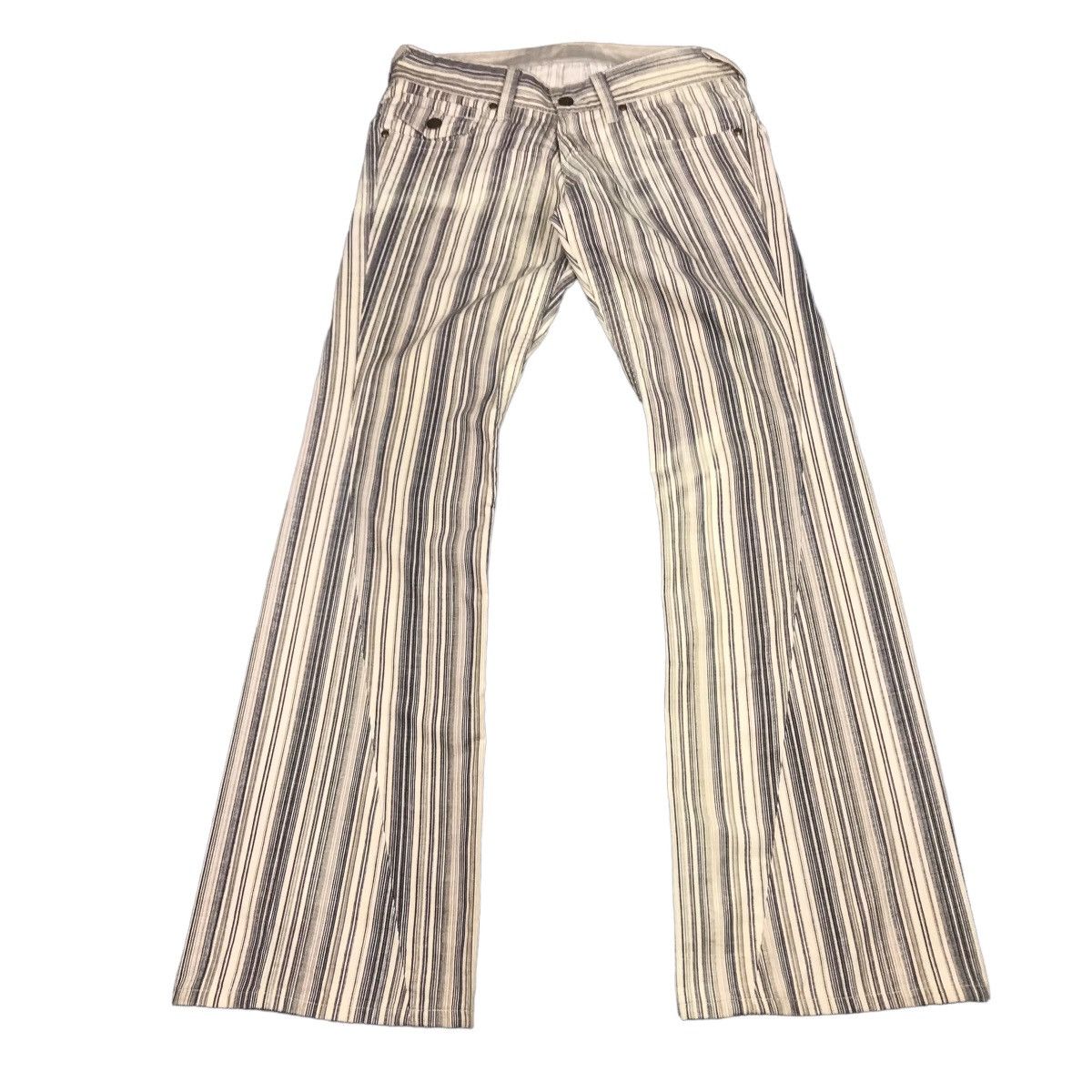 Tornado Mart Corduroy Striped Flare Pants