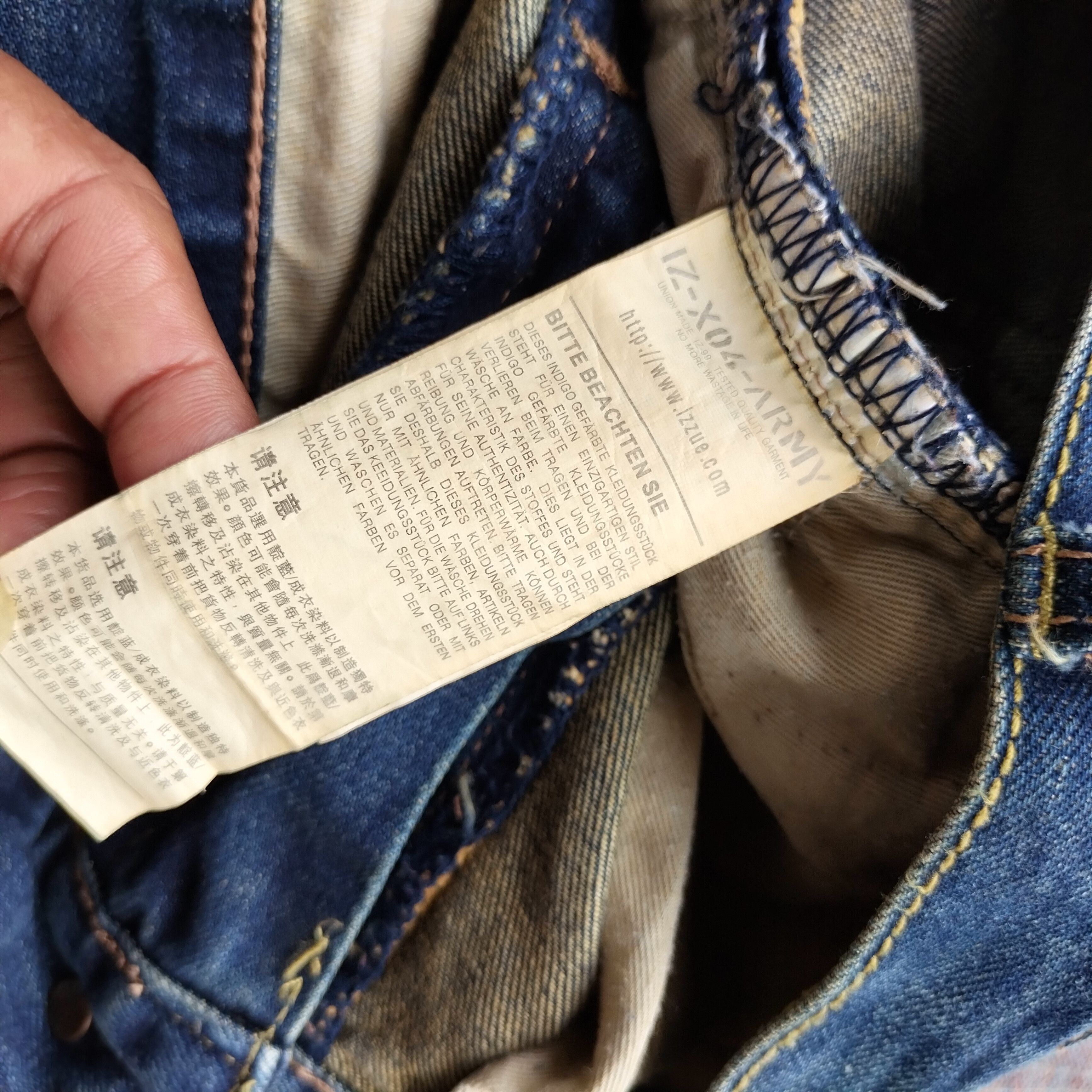 izzue Izzue patchwork premium denim japan Size US 33 - 9 Thumbnail