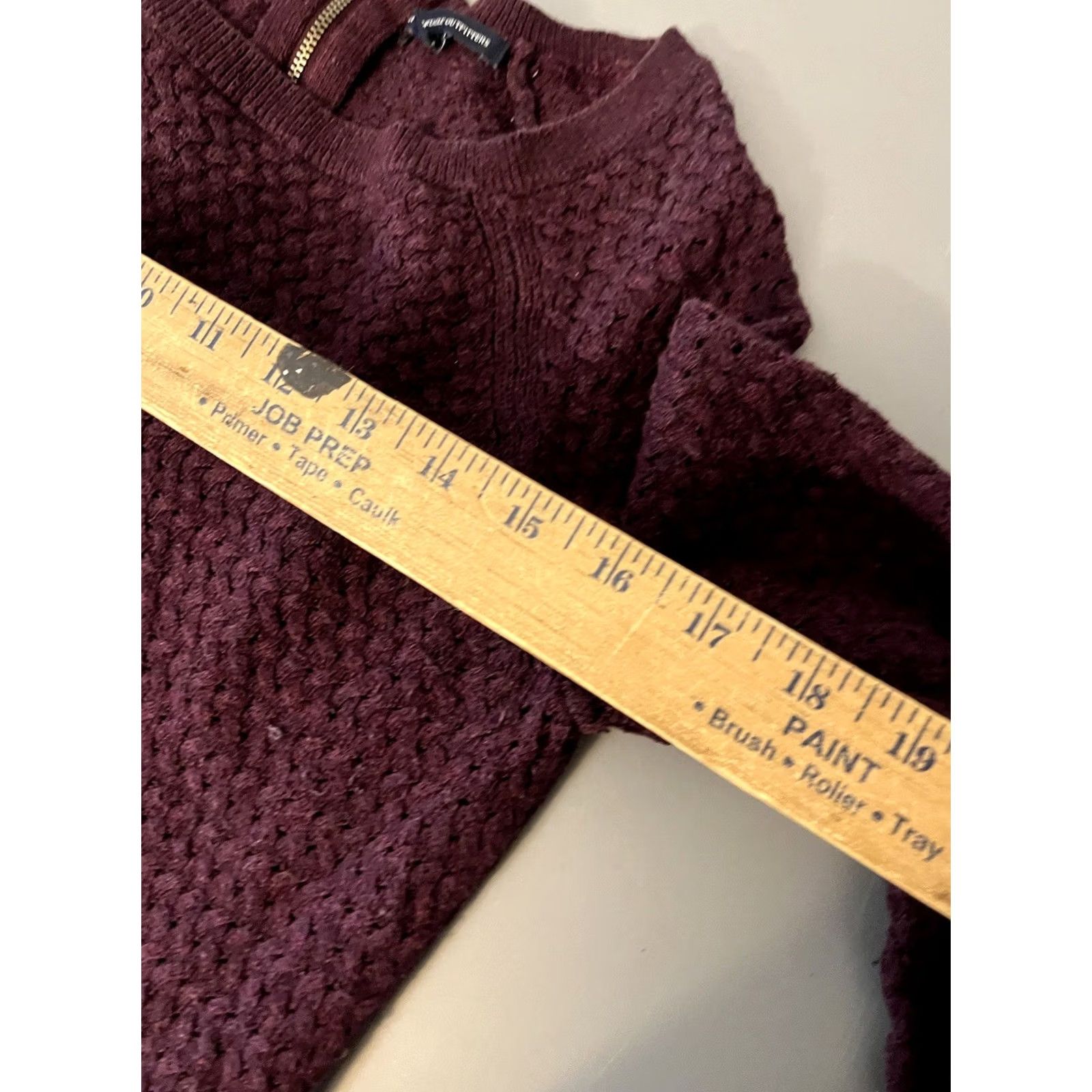 American Eagle Outfitters American Eagle Outfitters Maroon Weave Knit sweater back Women’s Size S Size S / US 4 / IT 40 - 5 Thumbnail
