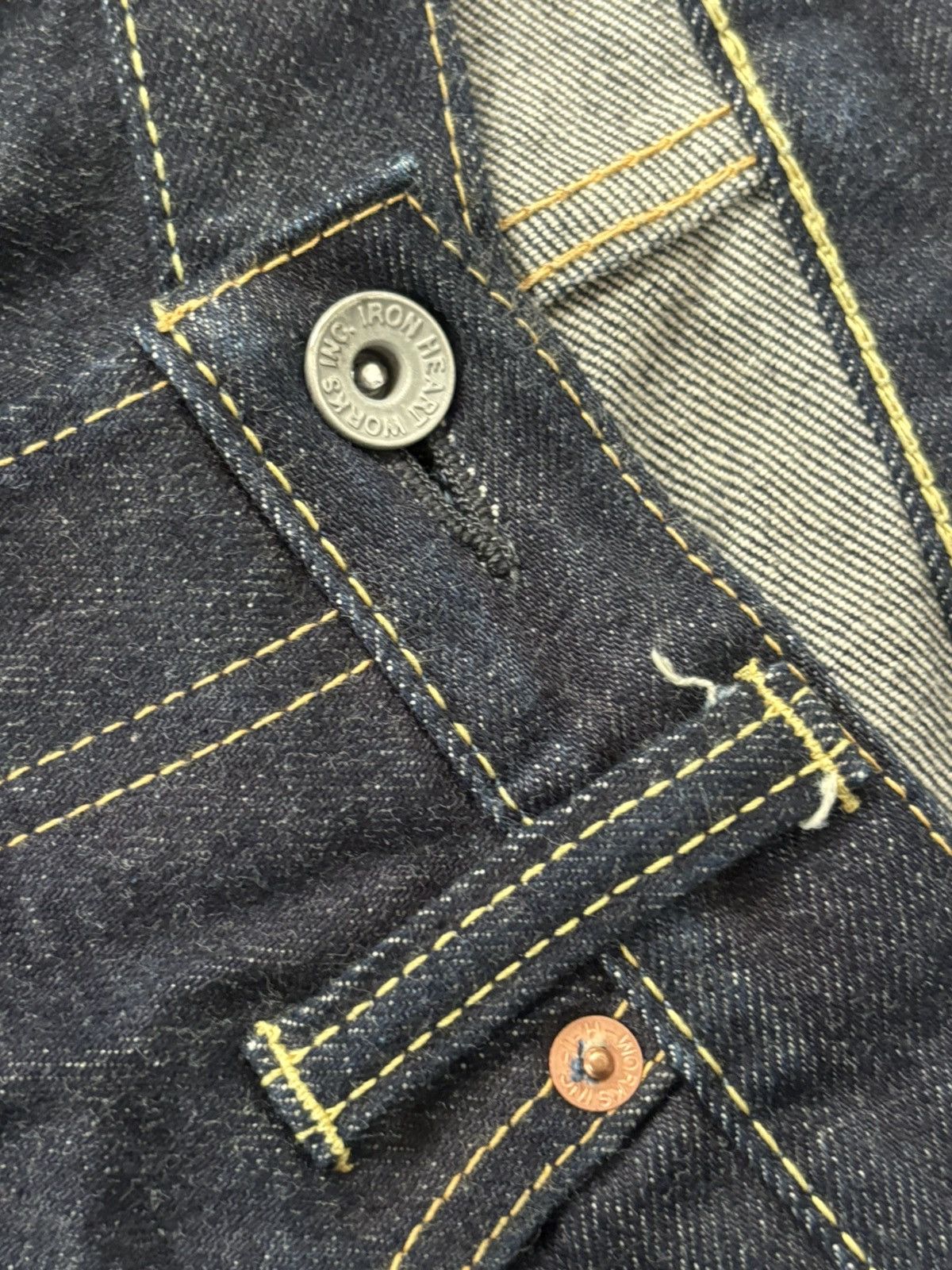 Iron Heart Iron Heart Selvedge Raw Denim Jeans Size US 34 / EU 50 - 8 Thumbnail