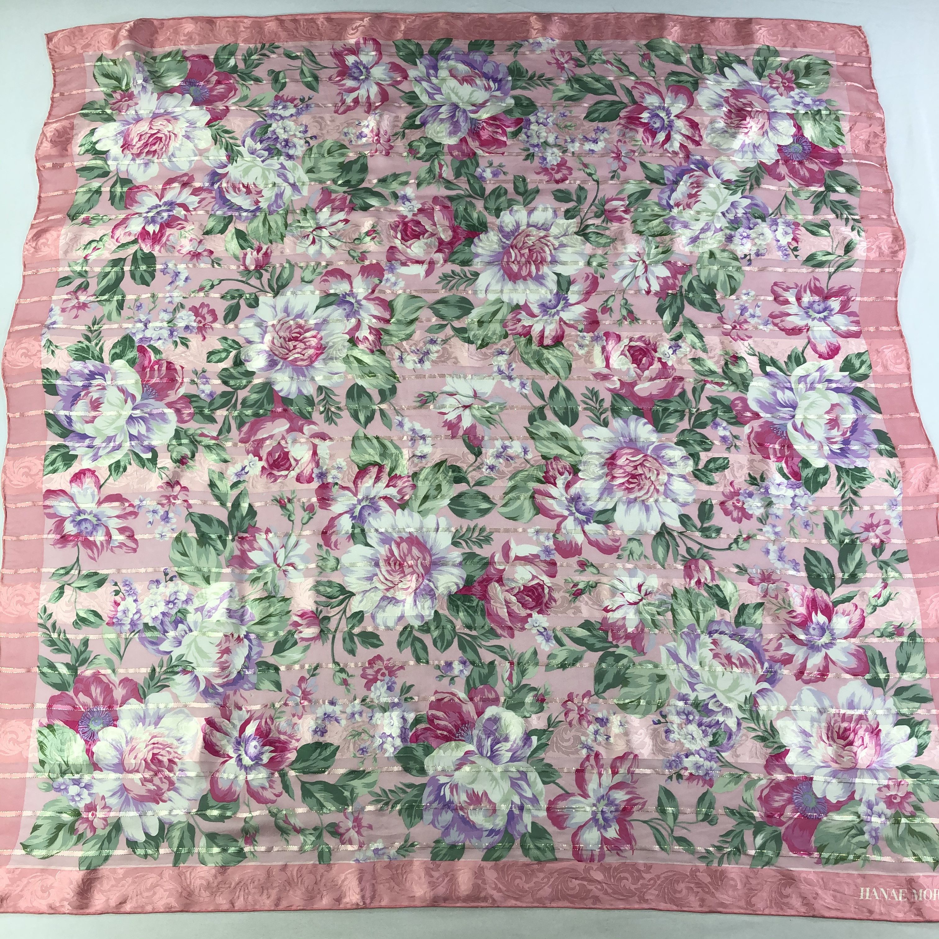 Hanae Mori Vintage Hanae Mori Silk Scarf Size ONE SIZE - 2 Thumbnail